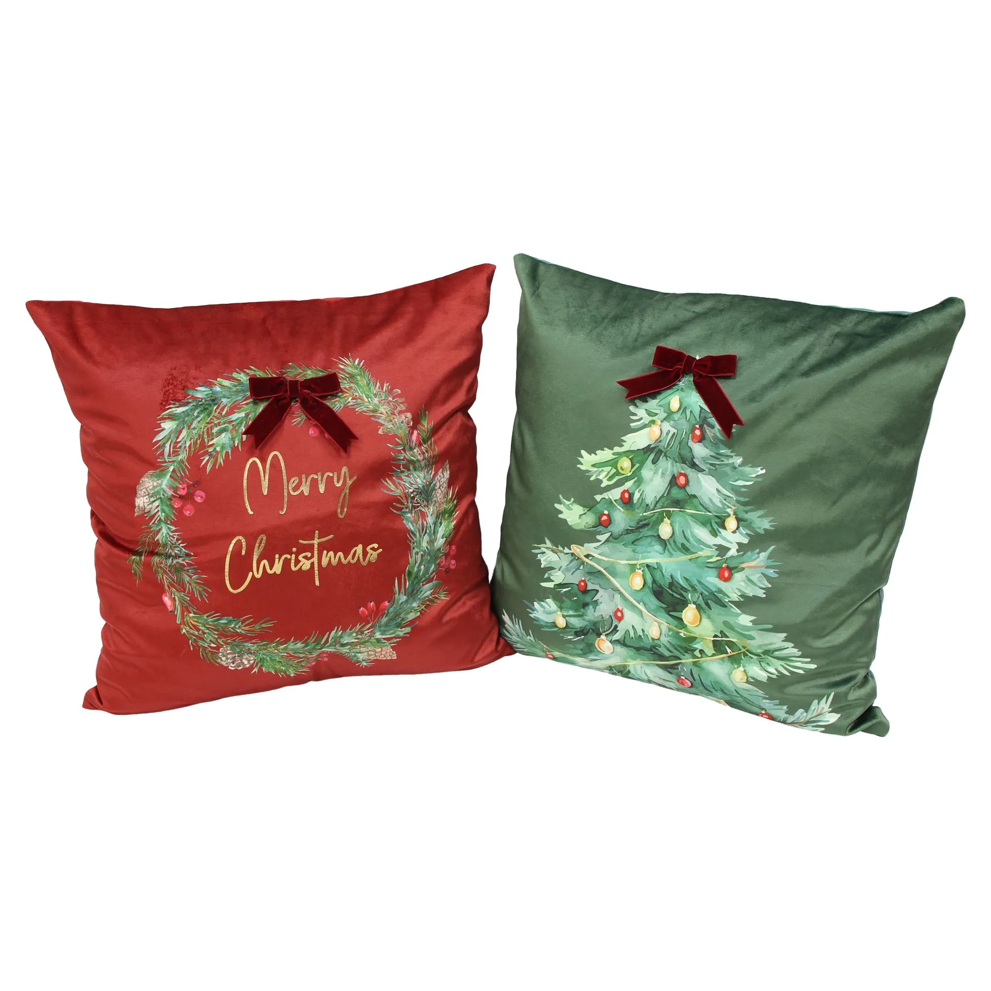 LED-Kissenhülle "Christmas", 2er Set  im Frank Flechtwaren Online Shop für Weihnachtliche Kissen &amp; Kissenhüllen kaufen