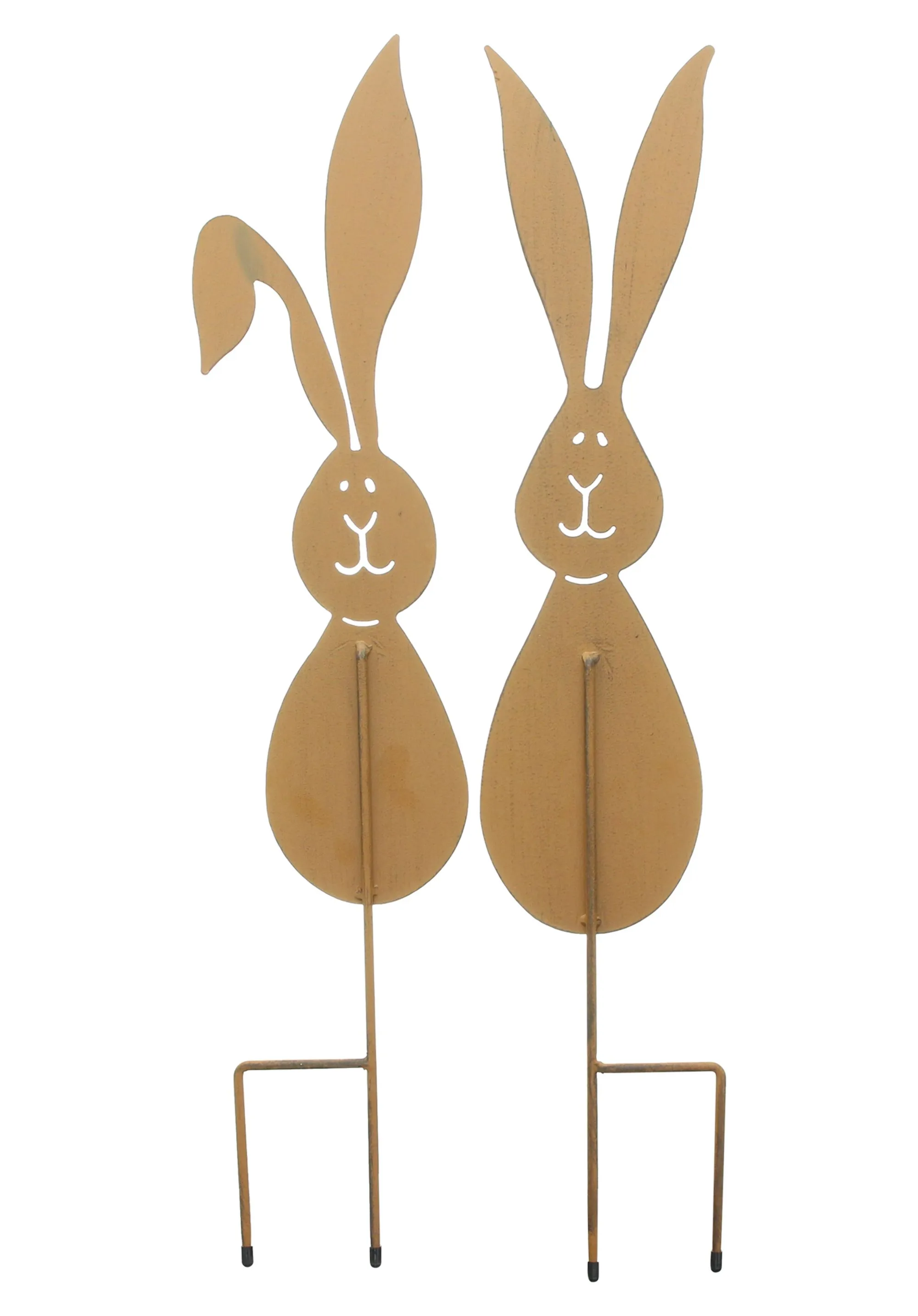 Gartenstecker "Hase", 2er Set  im Frank Flechtwaren Online Shop für Österliche Gartenstecker kaufen