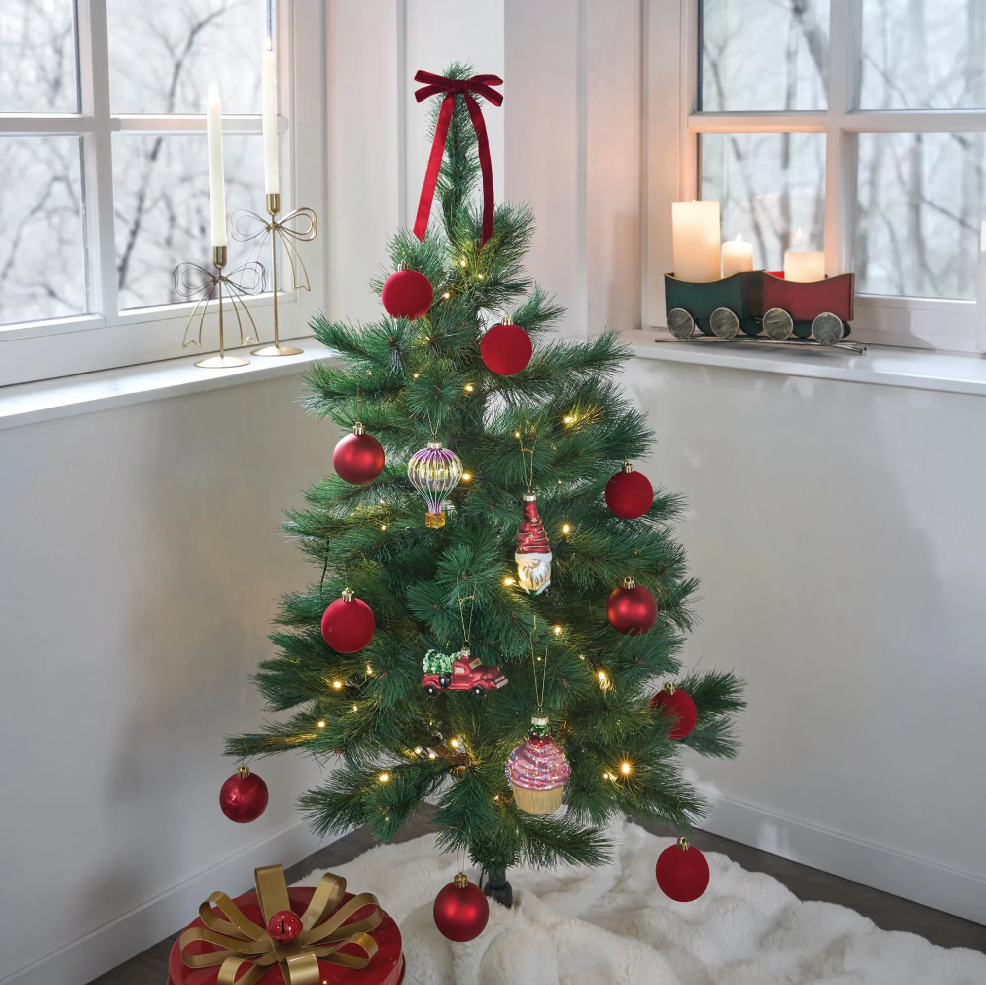 Christbaumschmuck "Fancy", 4er Set  im Frank Flechtwaren Online Shop für Dekohänger  kaufen