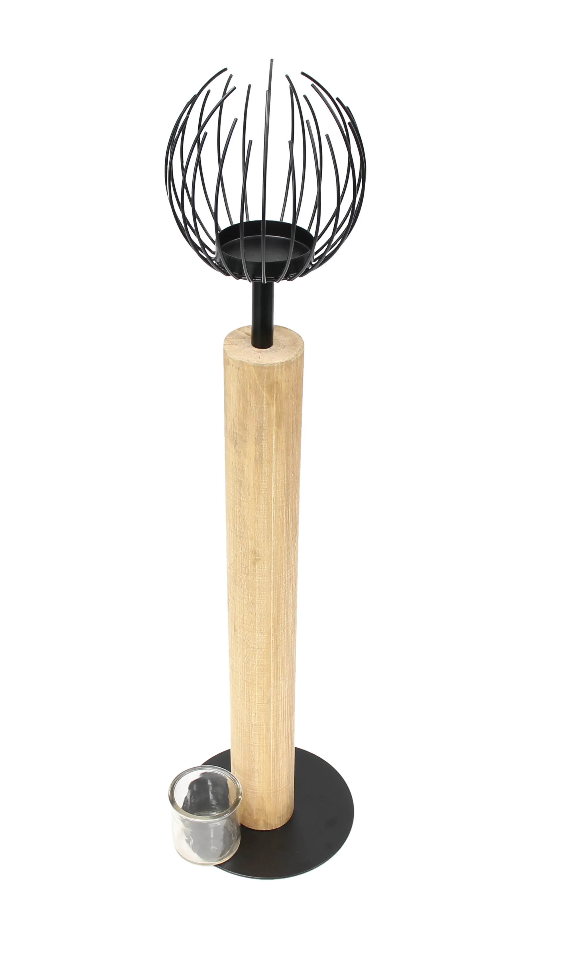 Windlicht-Säule "Blütenkorb"  im Frank Flechtwaren Online Shop für Magie des Sommers kaufen