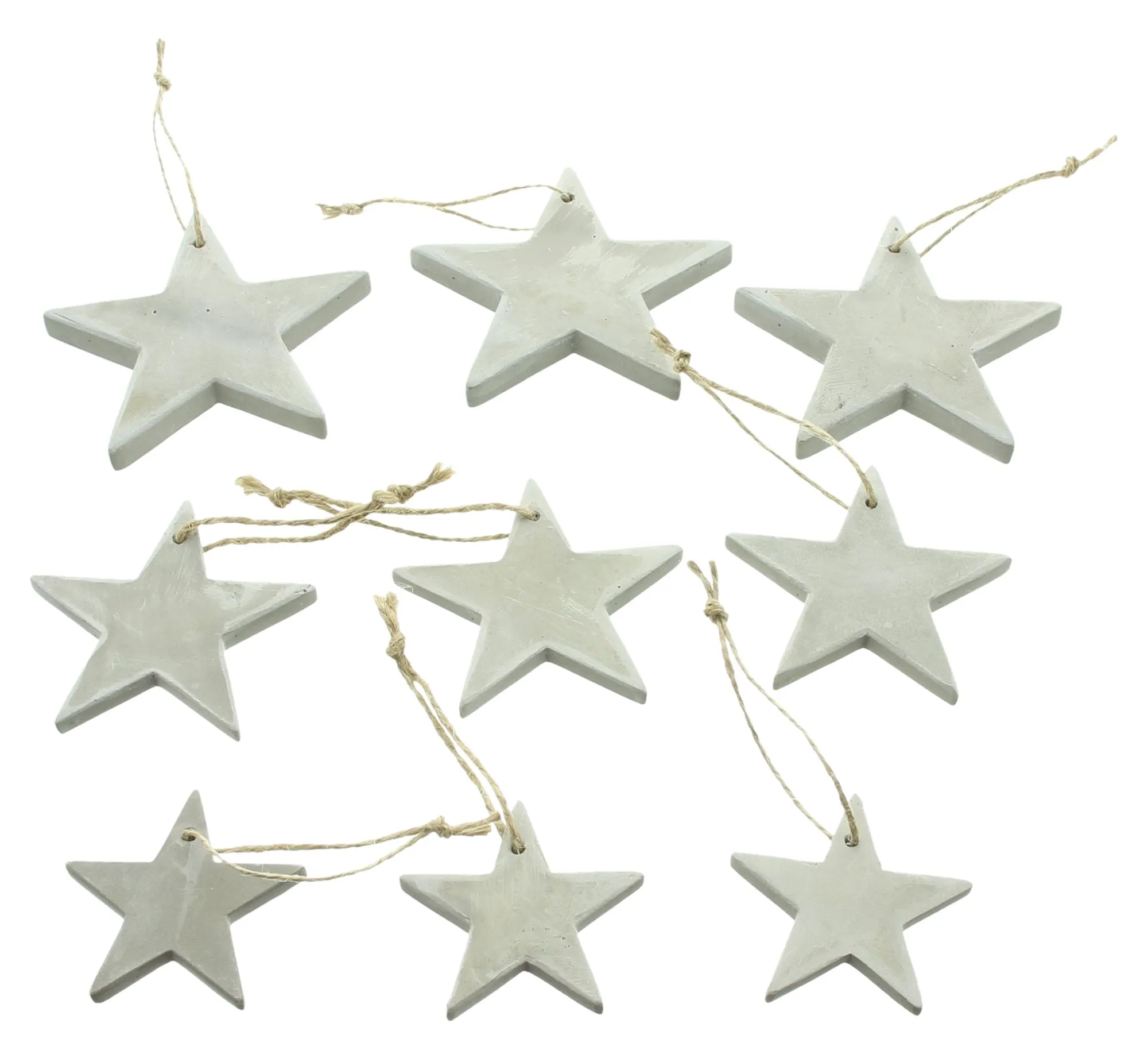 Sternhänger "Grey", 9er Set  im Frank Flechtwaren Online Shop für Sterne kaufen