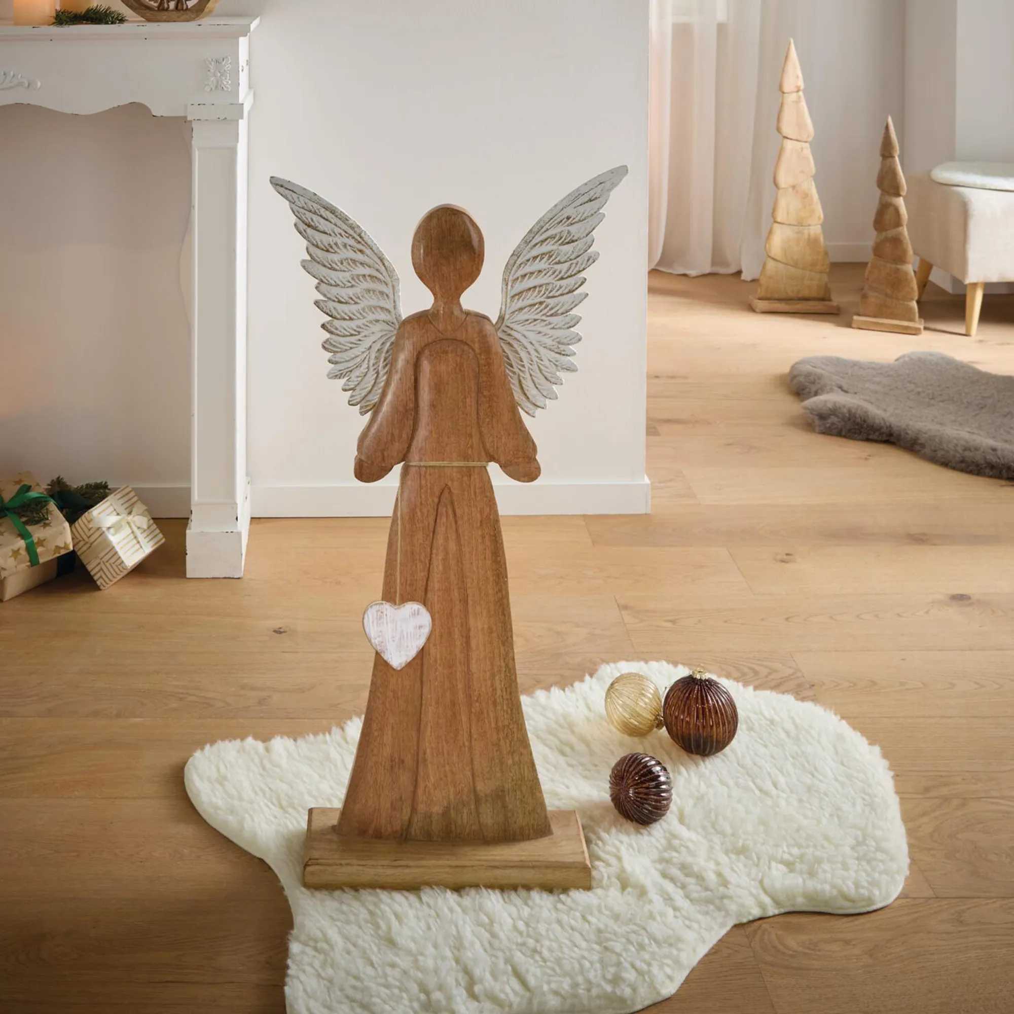 Deko-Figur "Schutzengel"  im Frank Flechtwaren Online Shop kaufen