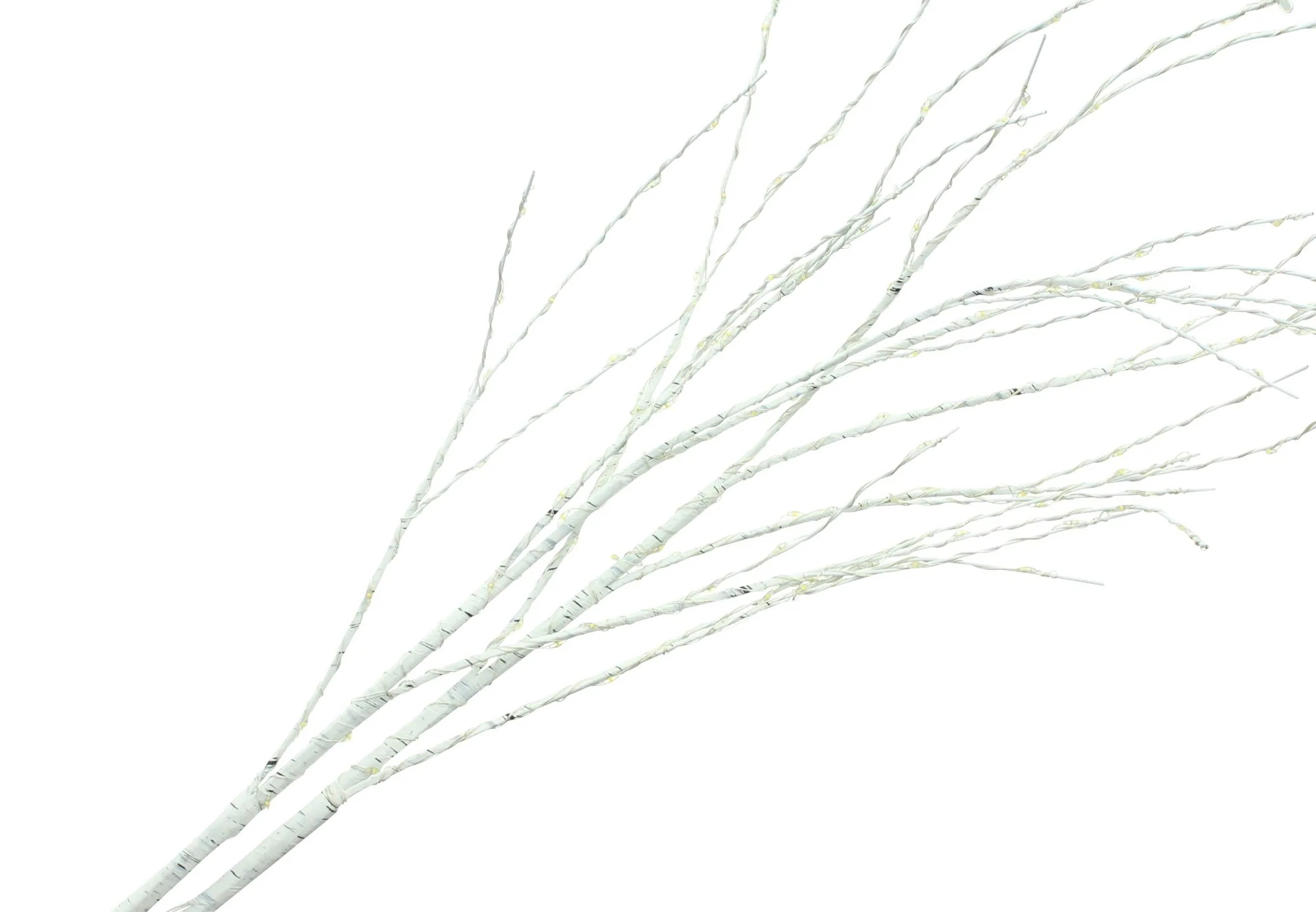 LED-Zweig "White Christmas", 2er Set  im Frank Flechtwaren Online Shop für Weihnachtliche LED-Deko kaufen