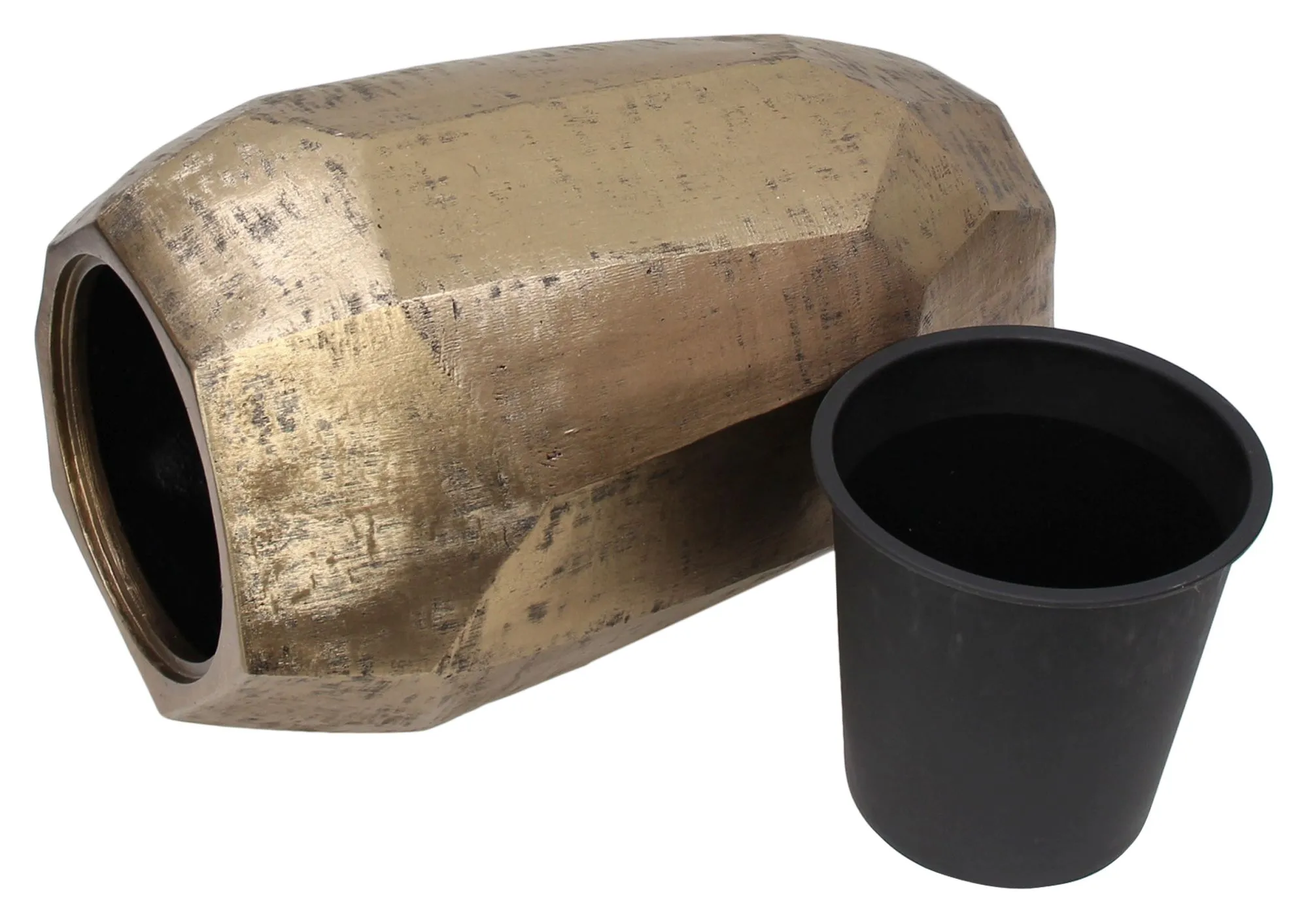 Übertopf "Shades of Gold"  im Frank Flechtwaren Online Shop für Weihnachtliches Chalet kaufen