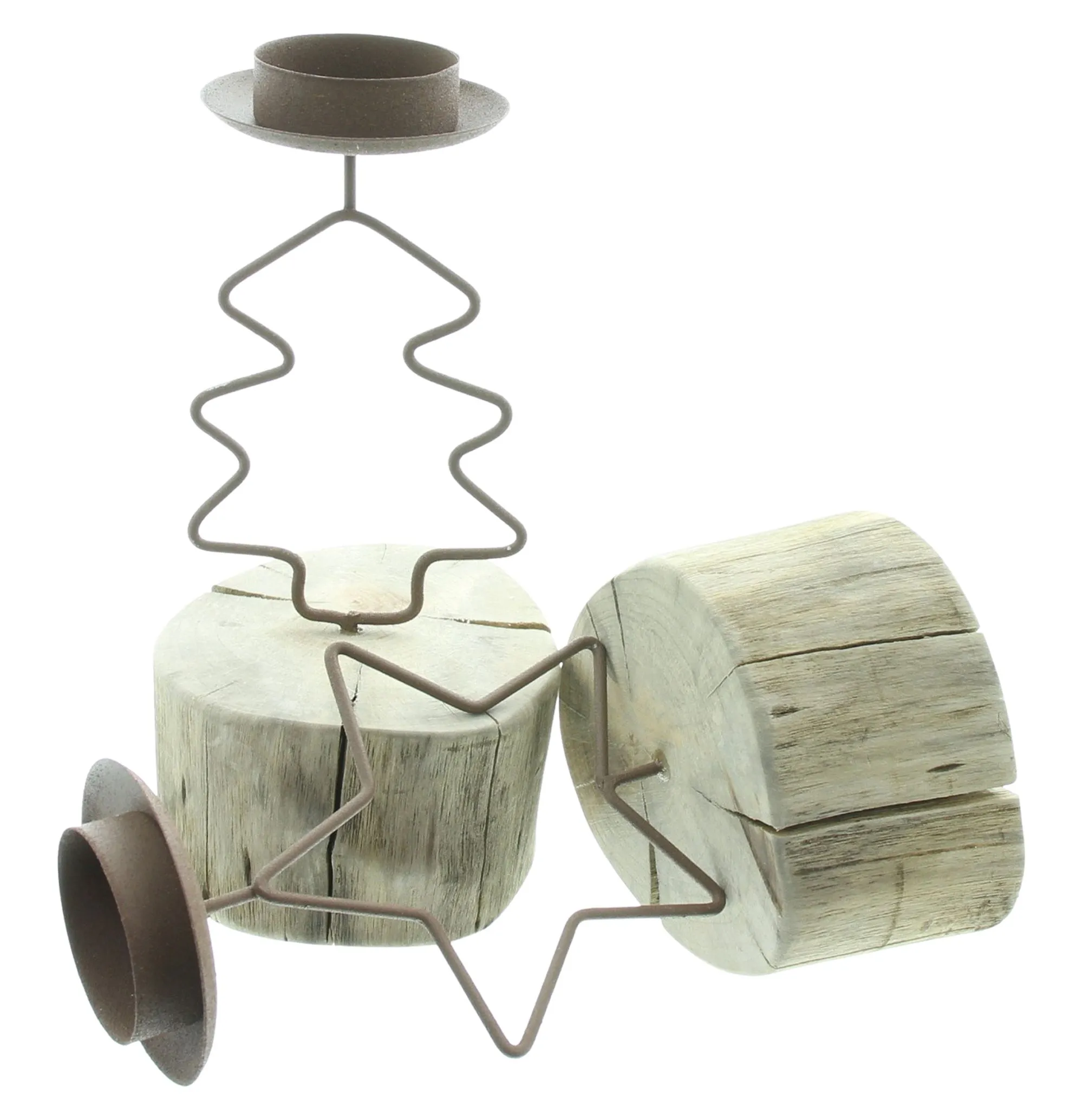 Teelichthalter "Weihnachtszeit", 2er Set  im Frank Flechtwaren Online Shop für Nordischer Winter kaufen