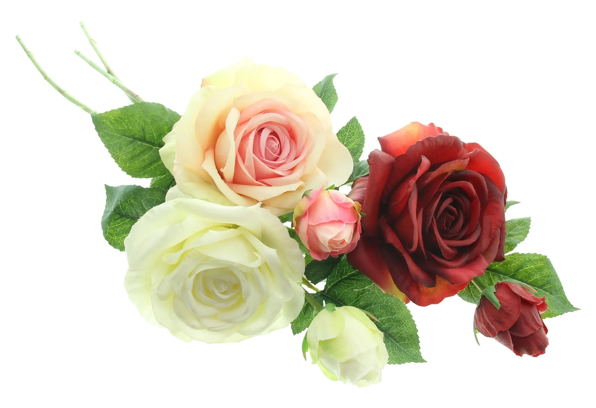 Kunstblume "Rosen", 3er Set  im Frank Flechtwaren Online Shop kaufen