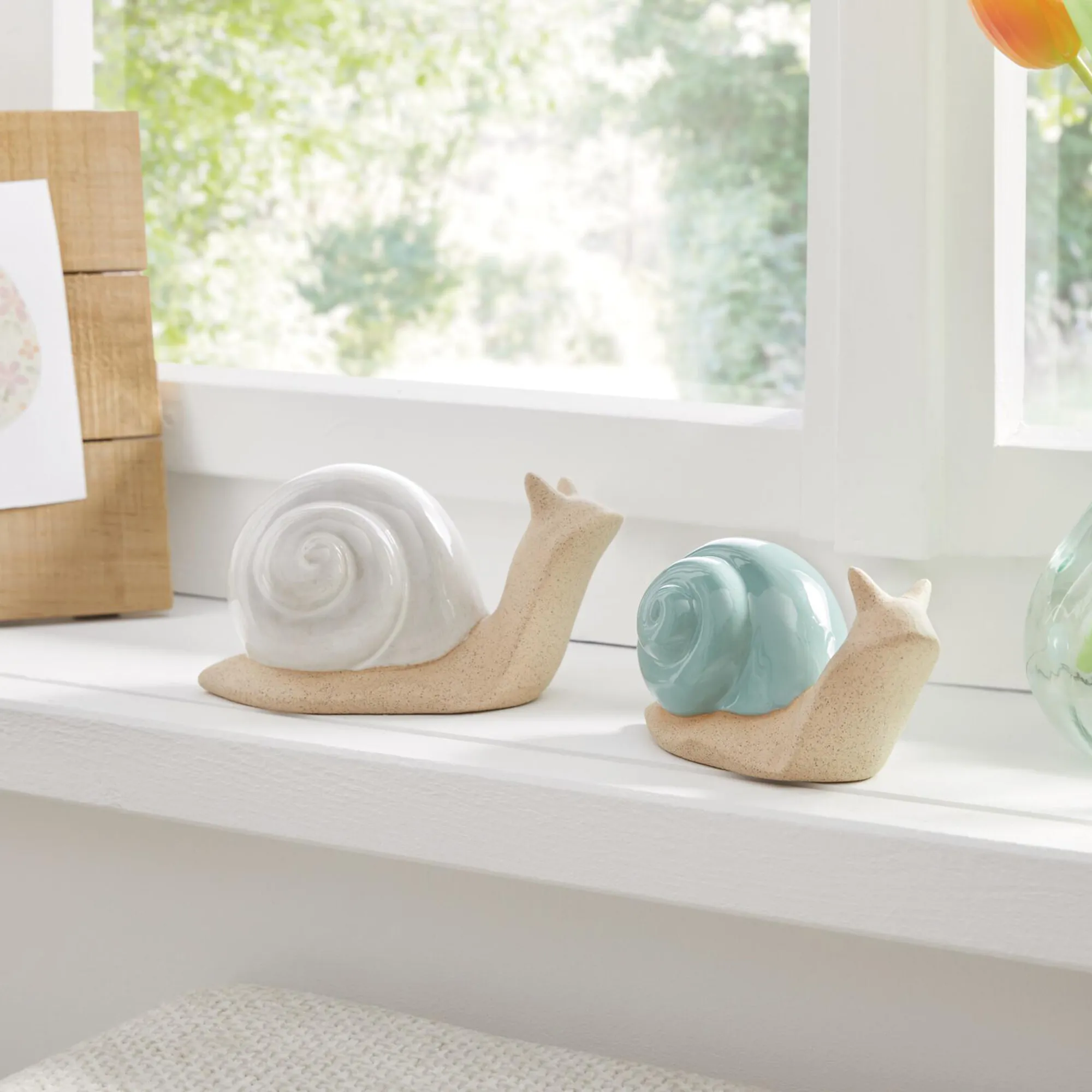 Dekofigur "Schneckenrennen", 2er Set  im Frank Flechtwaren Online Shop kaufen