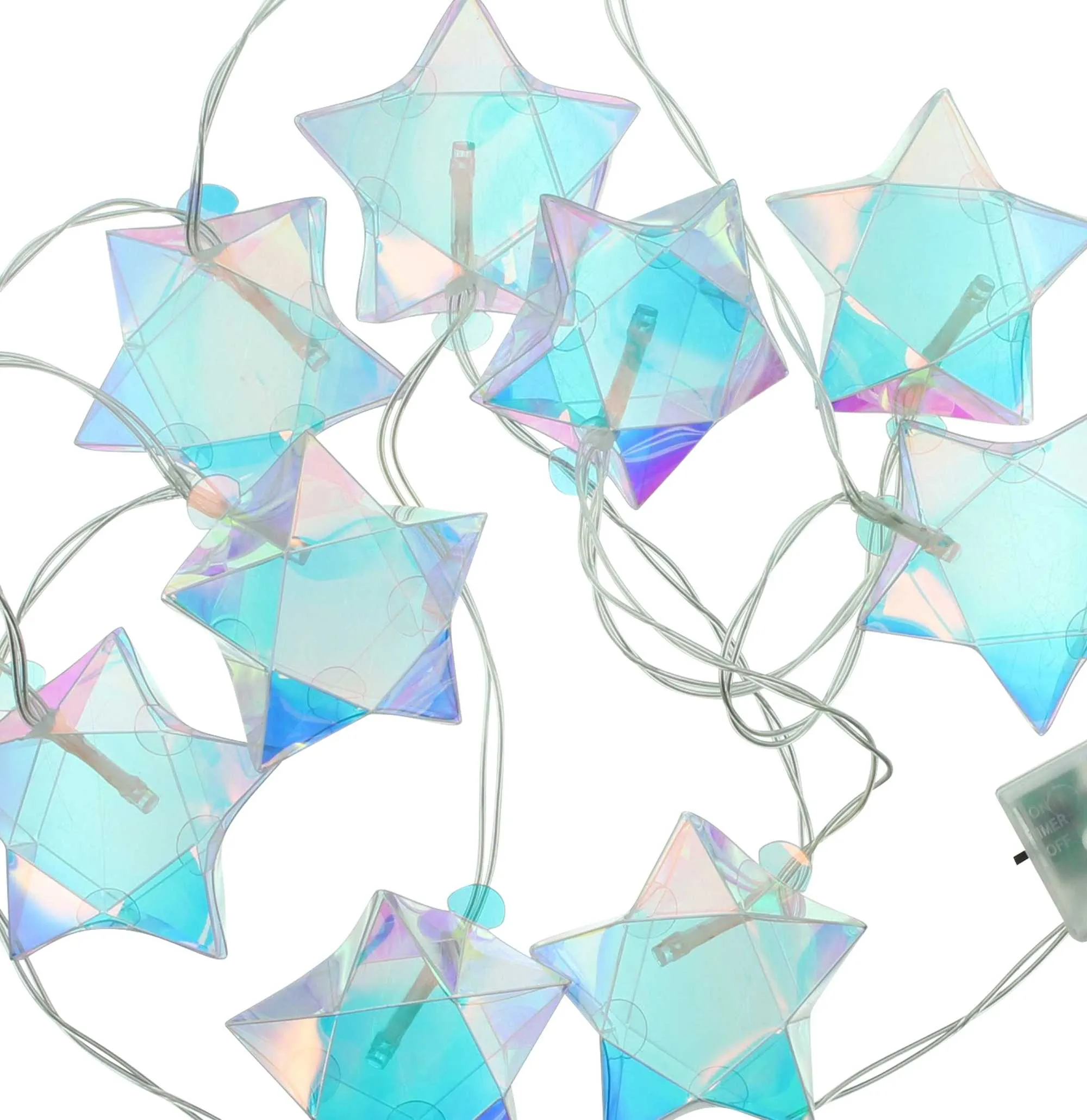 LED-Lichterkette "Rainbow-Stars"  im Frank Flechtwaren Online Shop für LED-Lichterketten kaufen