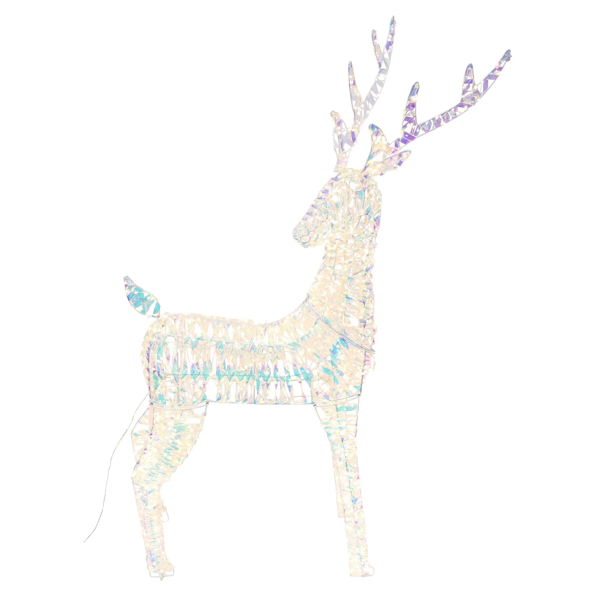 LED-Rentier "Rainbow", groß  im Frank Flechtwaren Online Shop für Weihnachtliche LED-Deko kaufen