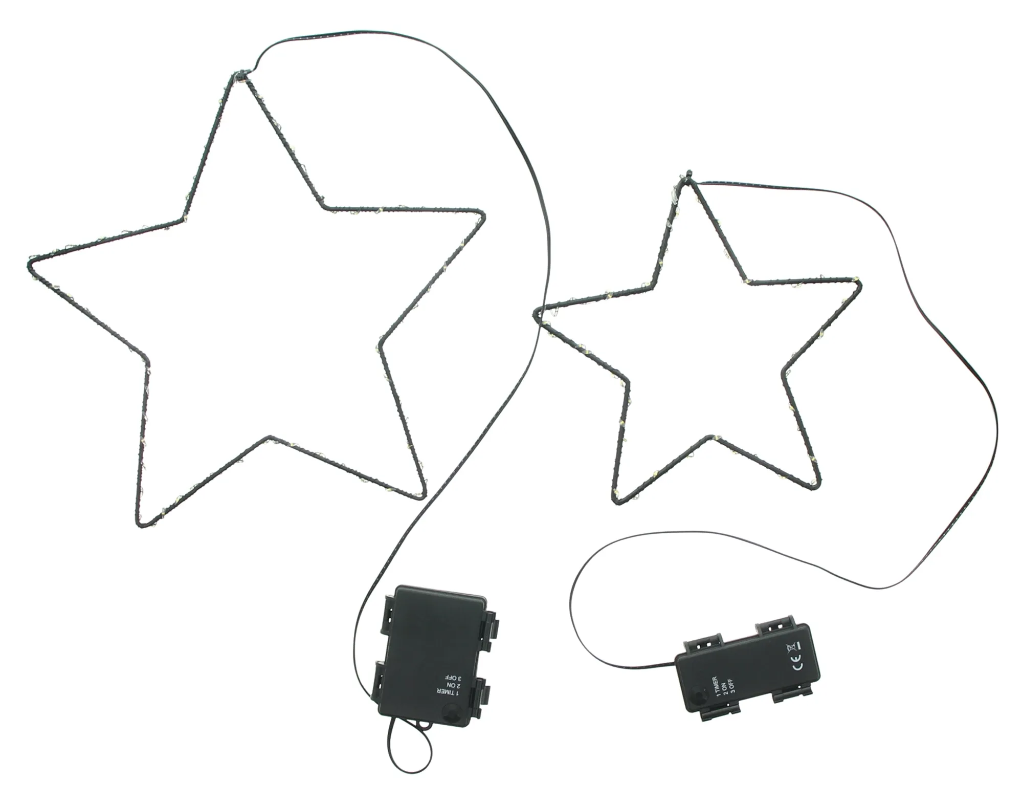 LED-Hänger "Stern", 2er Set  im Frank Flechtwaren Online Shop für Dekohänger  kaufen