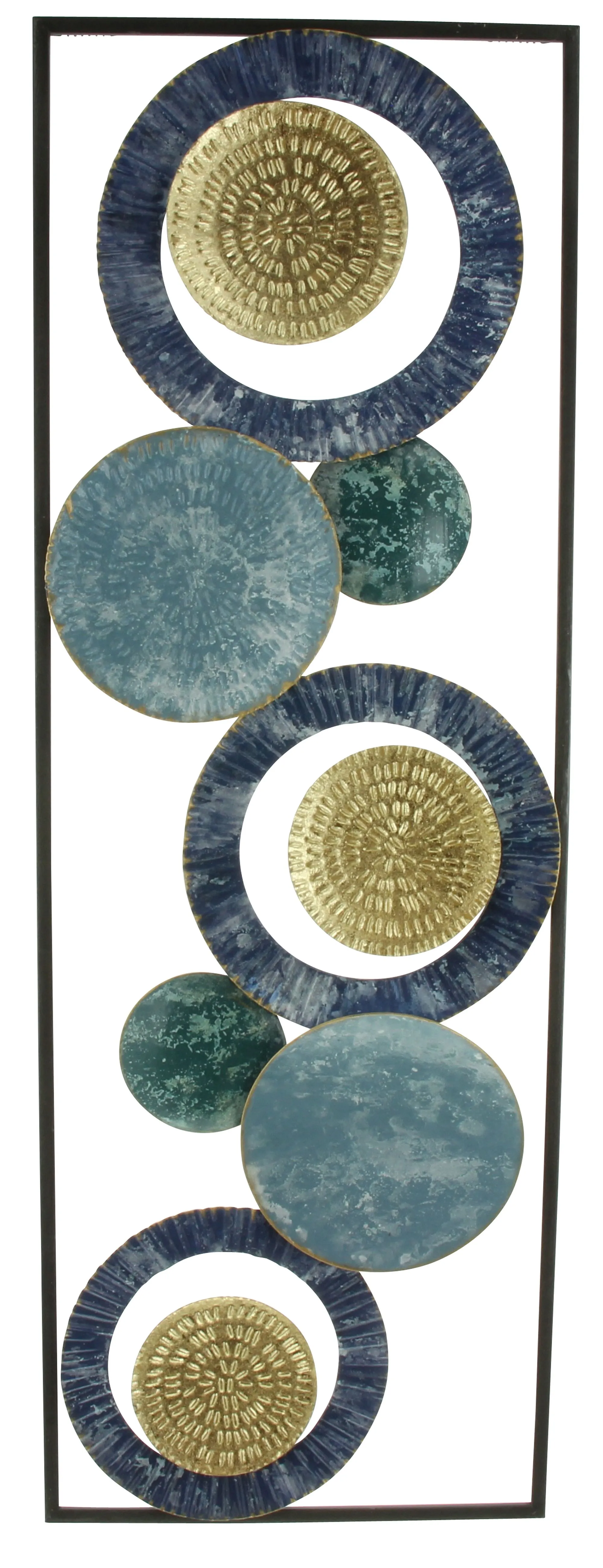 Metalldeko "Blue"  im Frank Flechtwaren Online Shop für Wanddeko kaufen