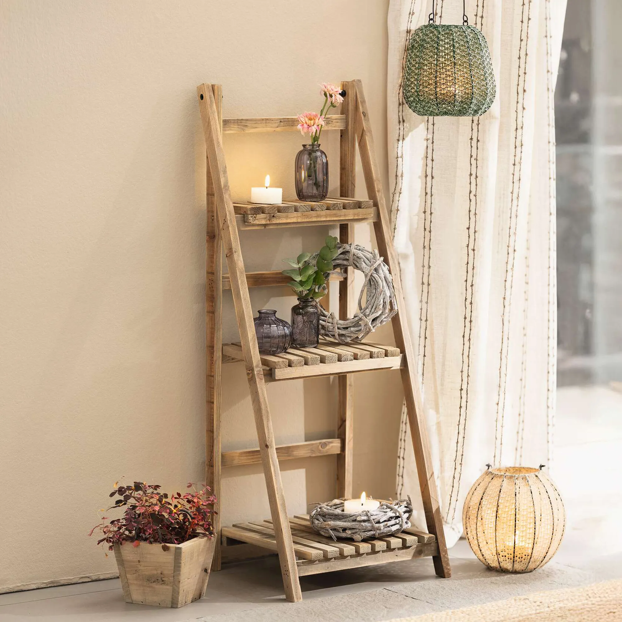 Holzregal "Recycling-Chic"  im Frank Flechtwaren Online Shop kaufen