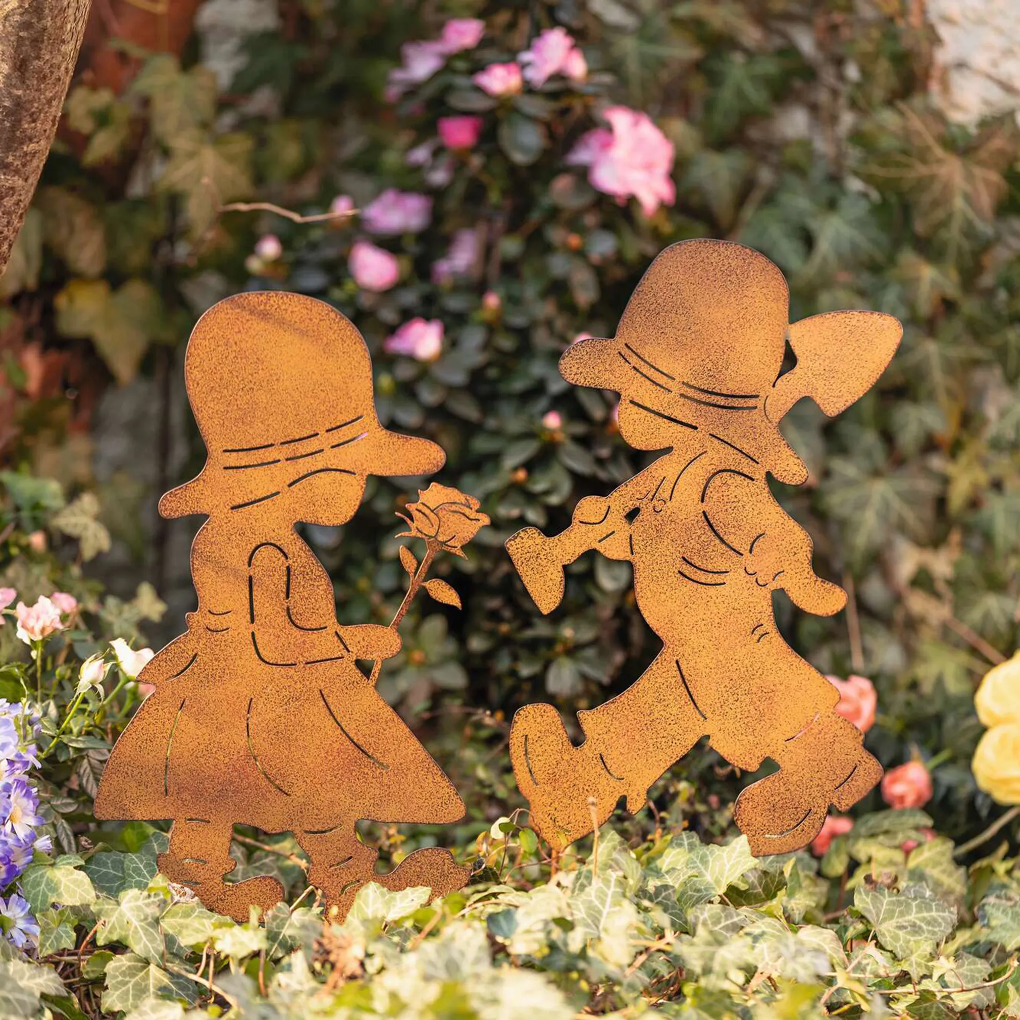 Gartenstecker "Junge &amp; Mädchen", 2er Set  im Frank Flechtwaren Online Shop kaufen