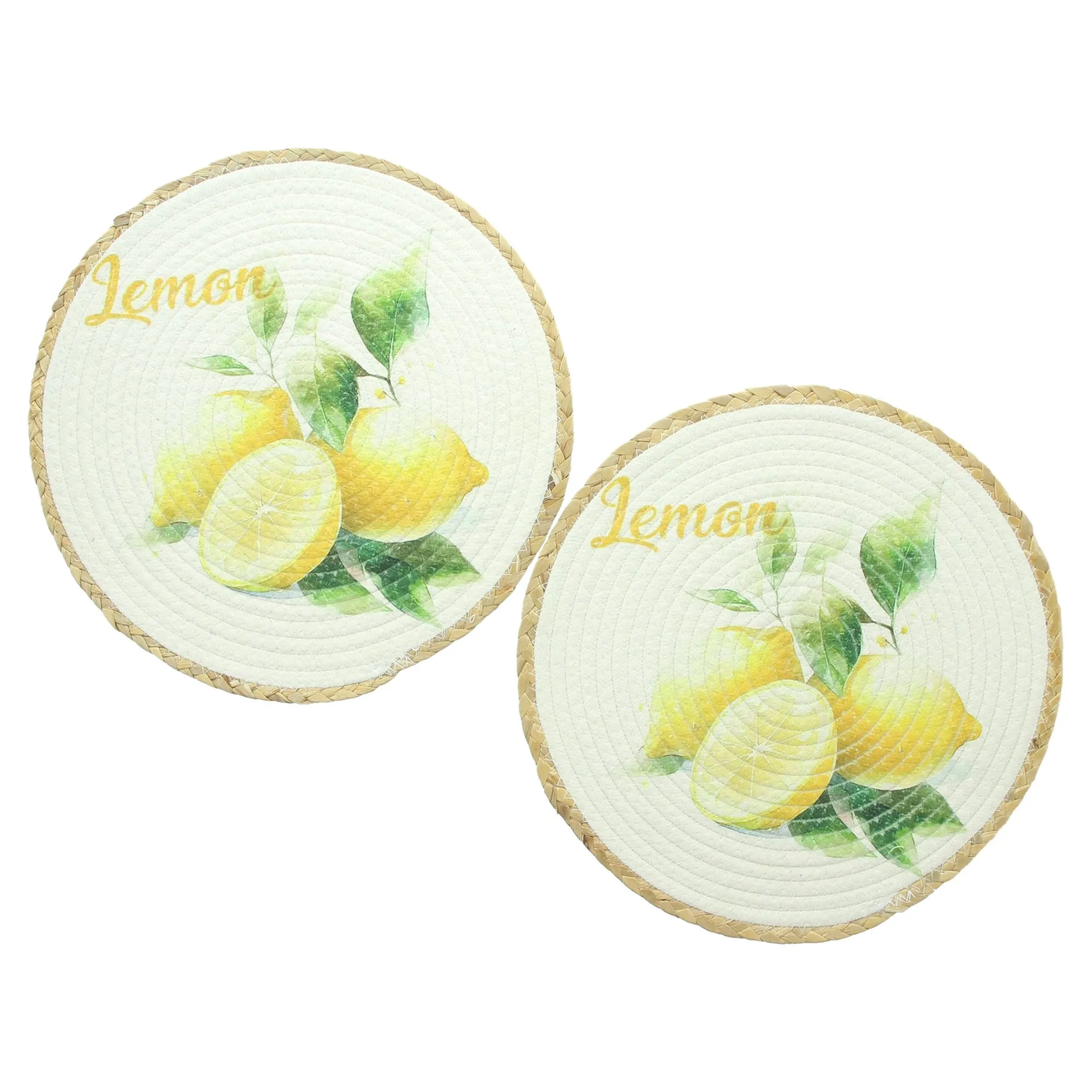 Platzmatte "Lemon", 2er Set  im Frank Flechtwaren Online Shop kaufen
