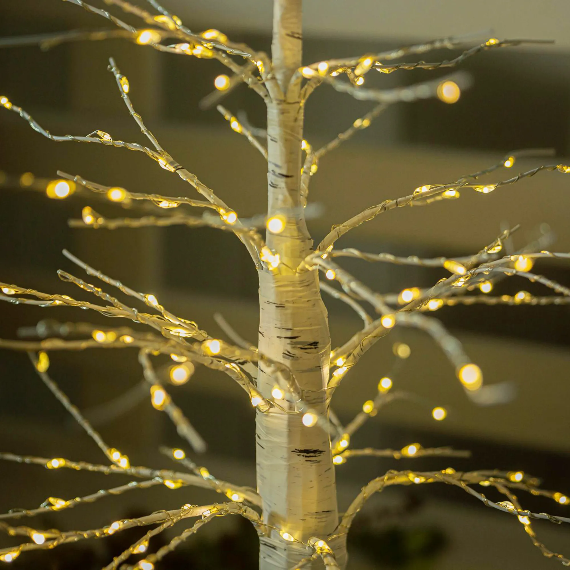 Kleiner LED-Baum "White Christmas"  im Frank Flechtwaren Online Shop für Weihnachtliche LED-Deko kaufen