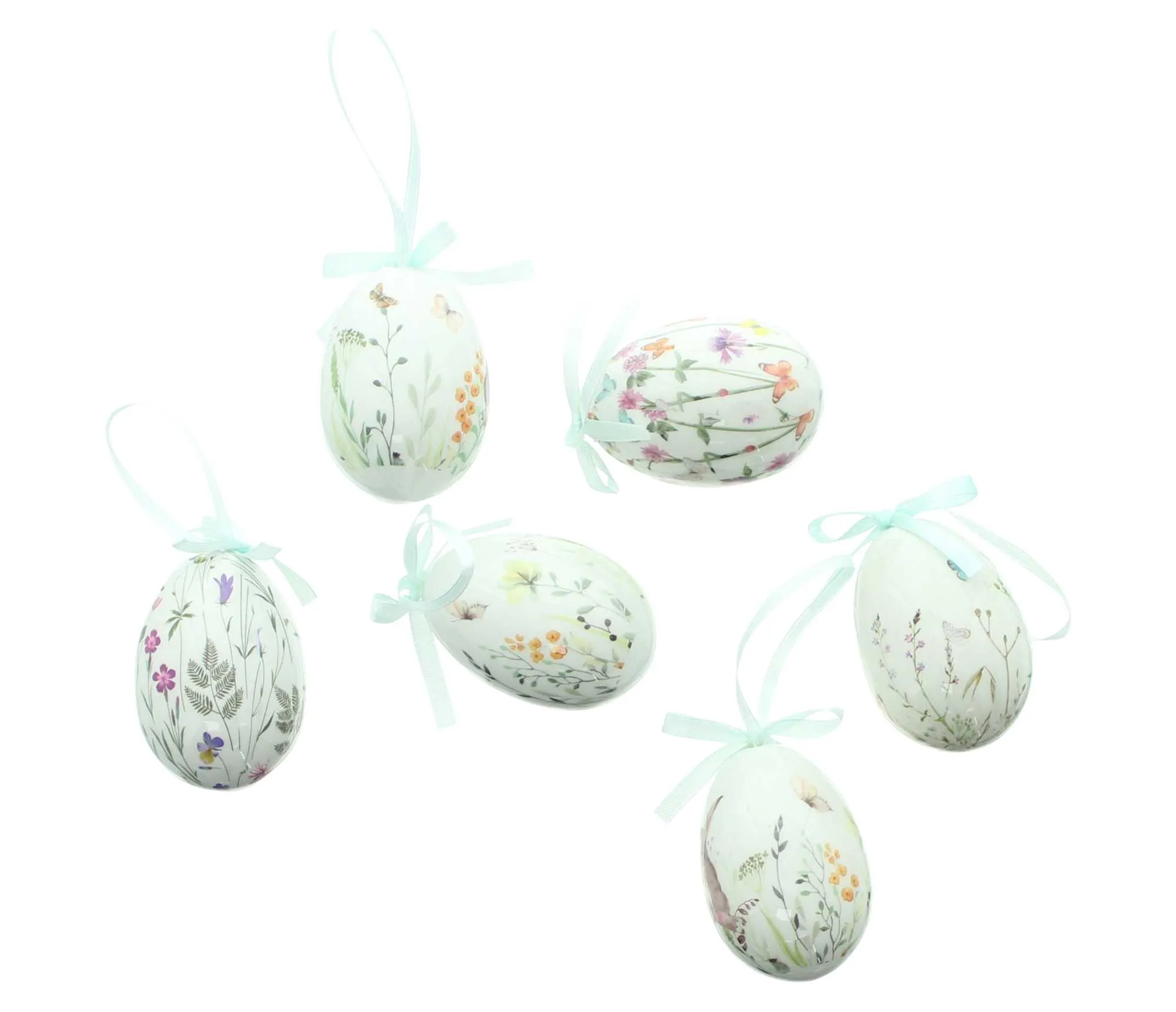Deko-Ei "Osterwiese", 6er Set  im Frank Flechtwaren Online Shop für Ostereier kaufen