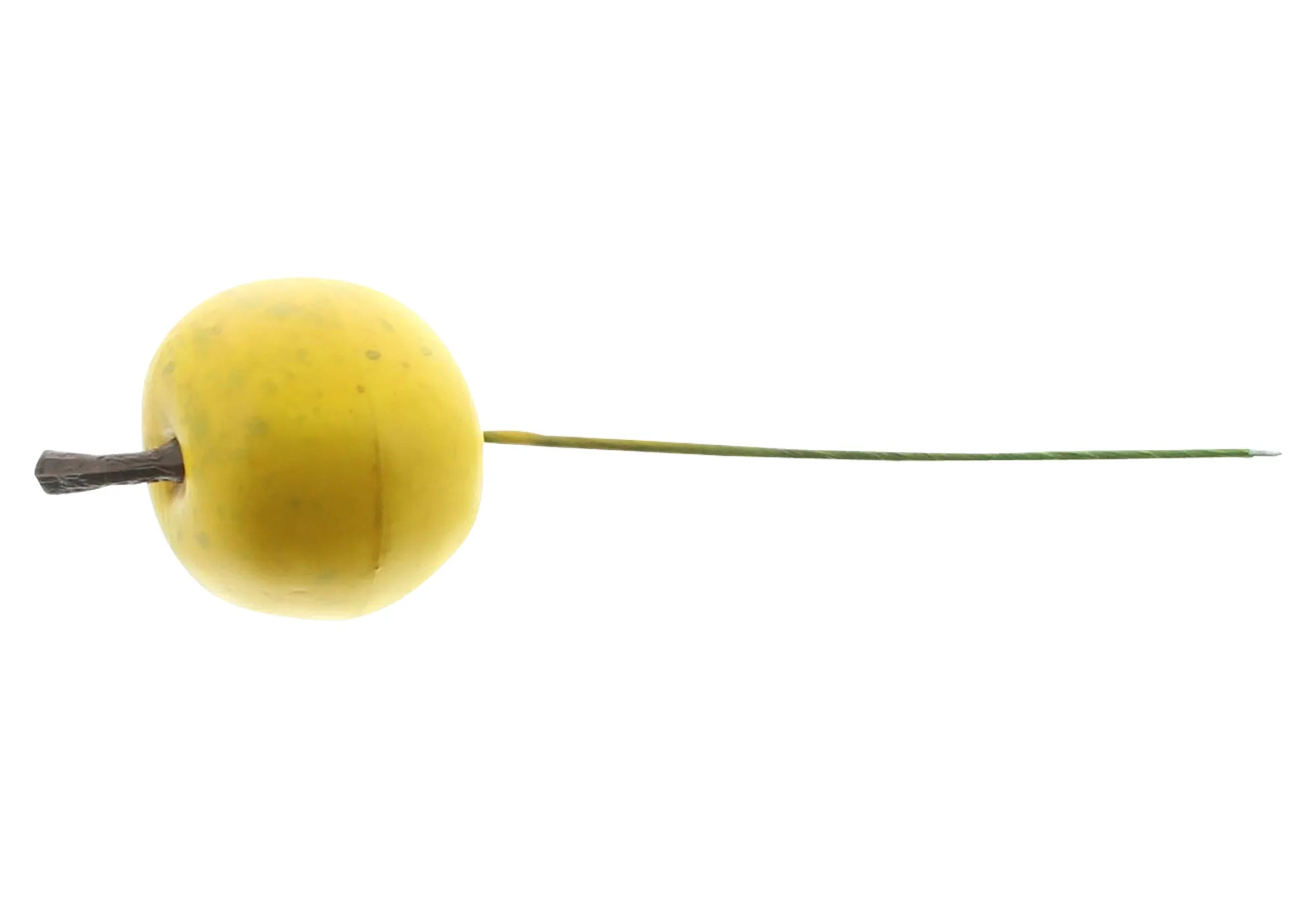 Mini-Apfel "Gelb", 24er Set  im Frank Flechtwaren Online Shop für Zubehör für Adventskränze kaufen