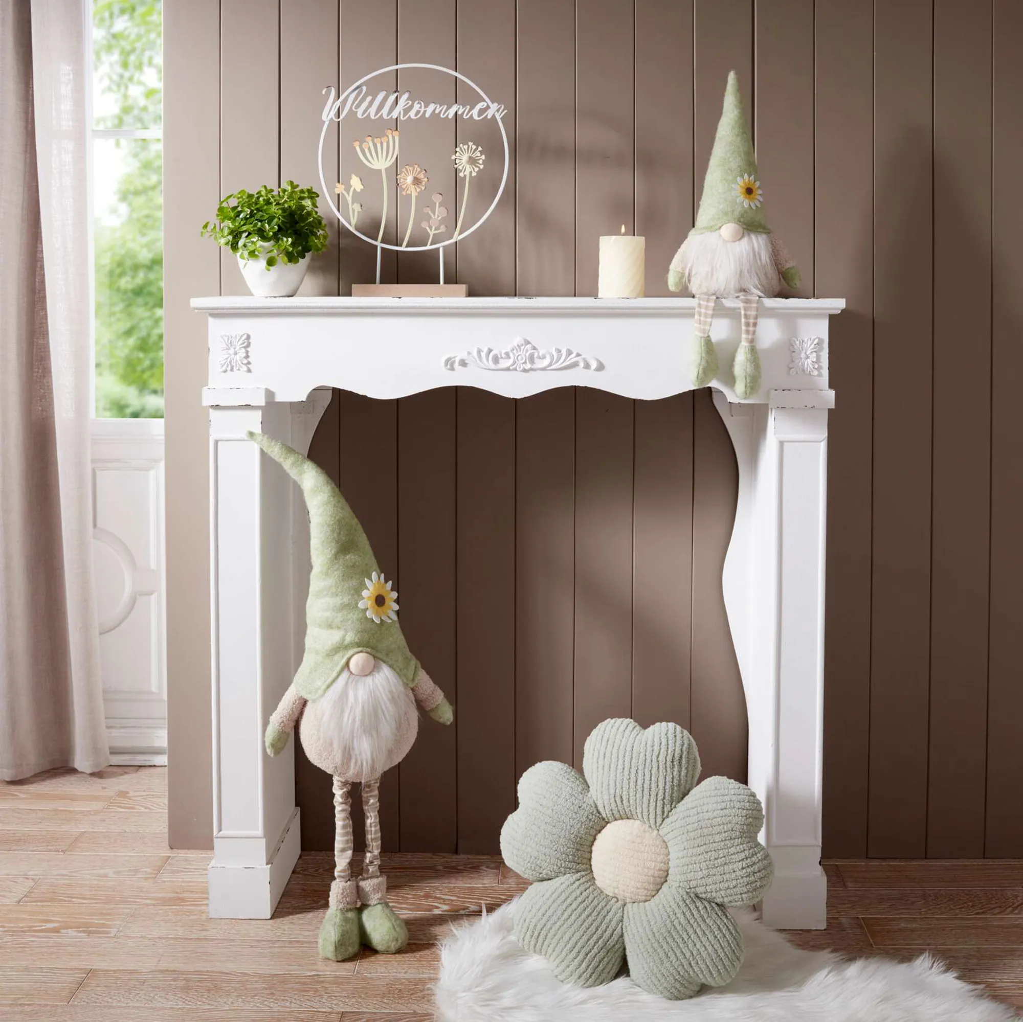 Kaminkonsole "Shabby"  im Frank Flechtwaren Online Shop für Shabby Chic kaufen