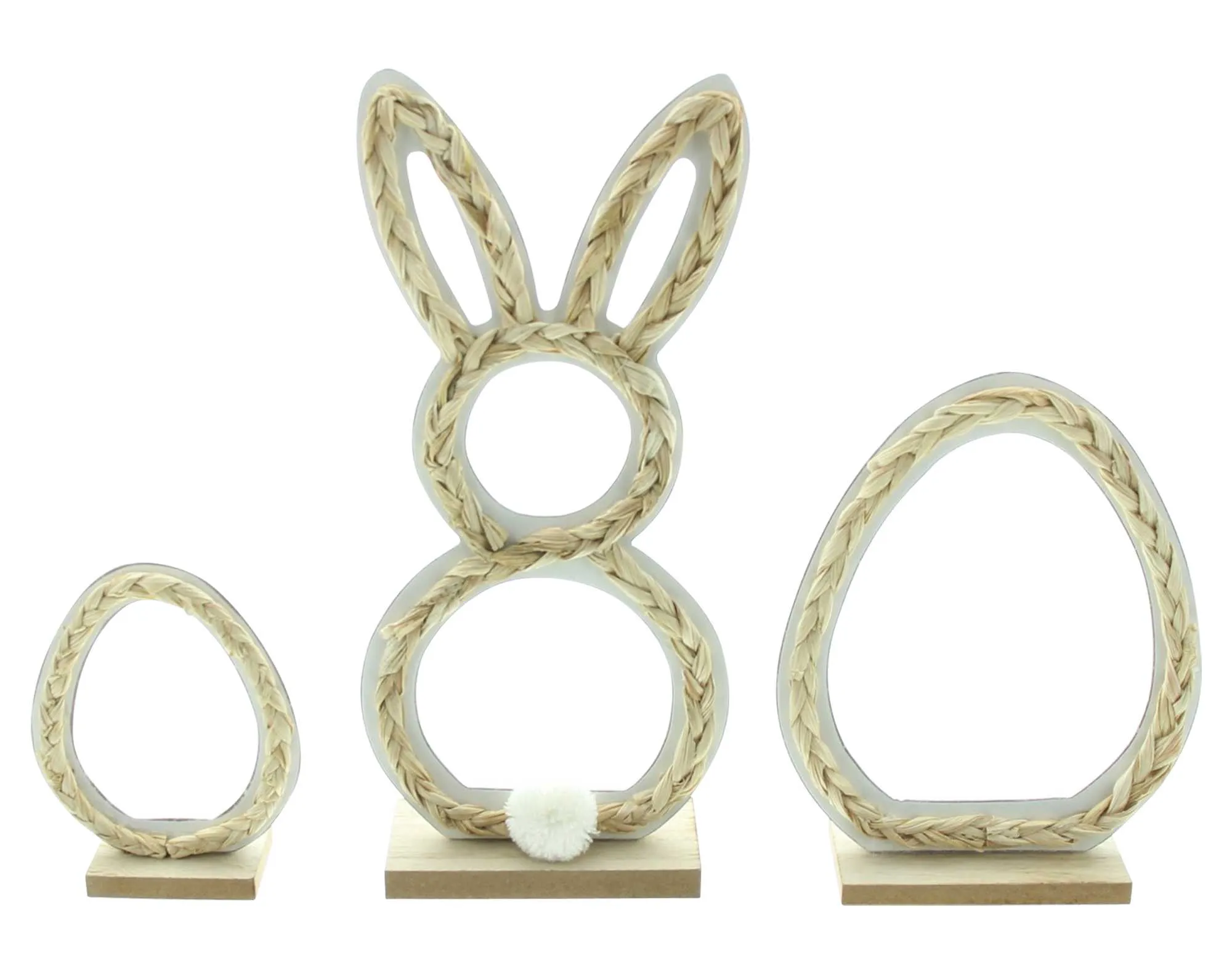 Osterdeko "Natur", 3er Set  im Frank Flechtwaren Online Shop für Hasen &amp; Co kaufen
