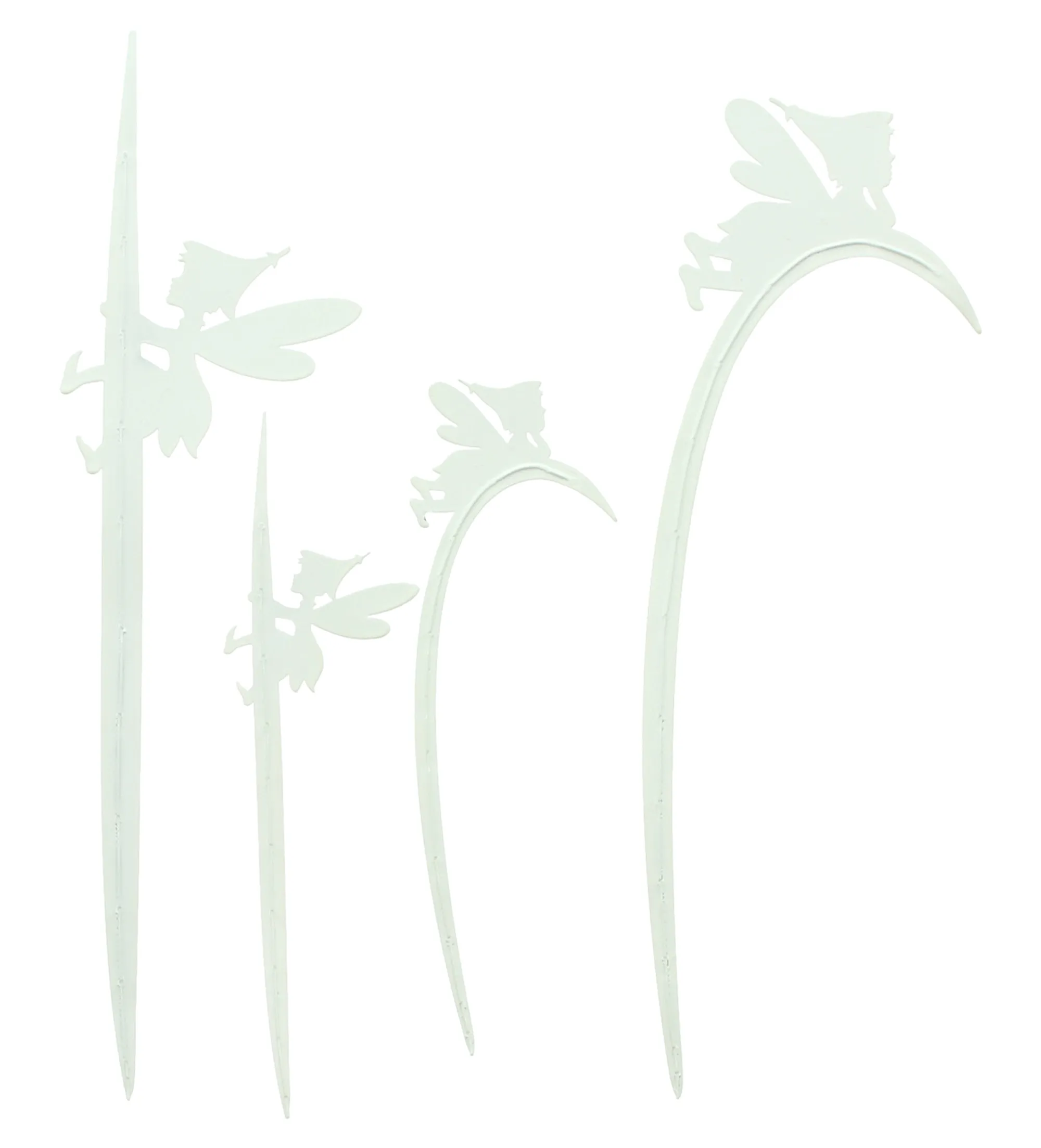 Blumenstecker "Fee mit Grashalm", 4er Set  im Frank Flechtwaren Online Shop für Pastelltöne kaufen
