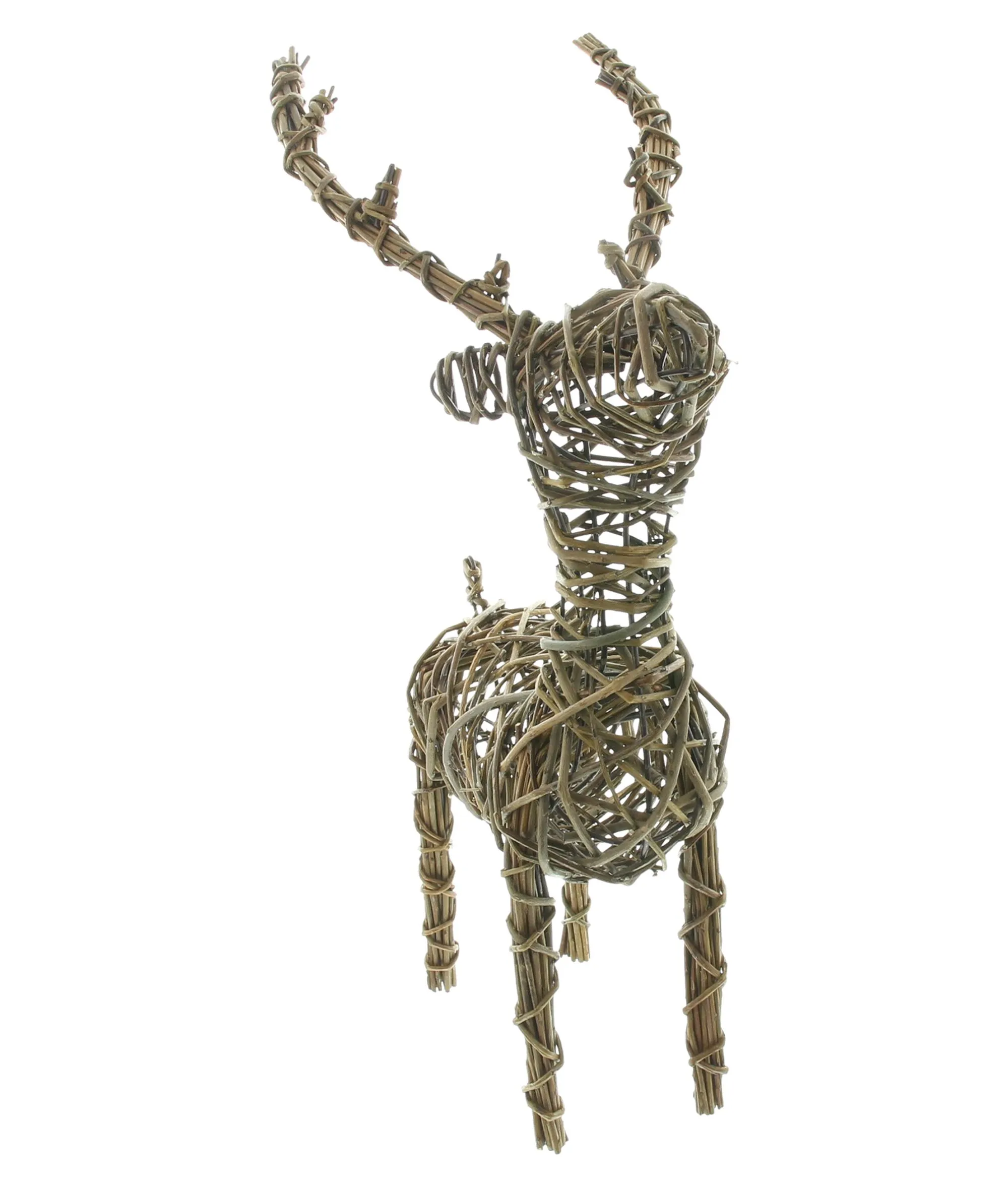 Flechtfigur "Rentier"  im Frank Flechtwaren Online Shop für Weihnachtliche Dekofiguren kaufen