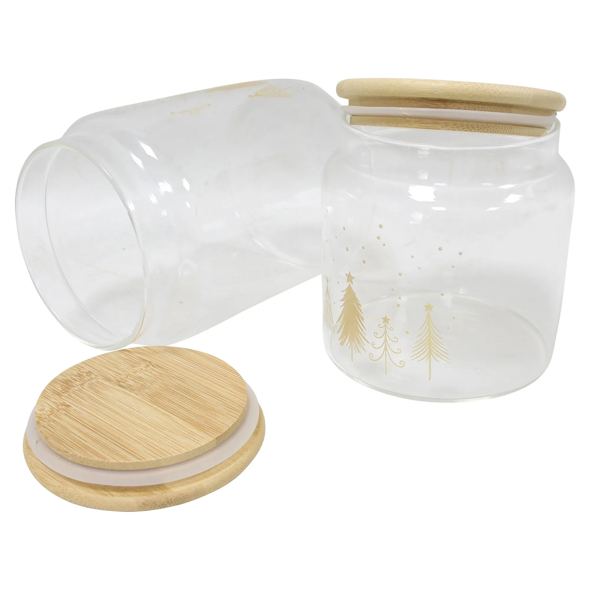 Vorratsglas "Weihnachtswald", 2er Set  im Frank Flechtwaren Online Shop für Weihnachtliches Chalet kaufen