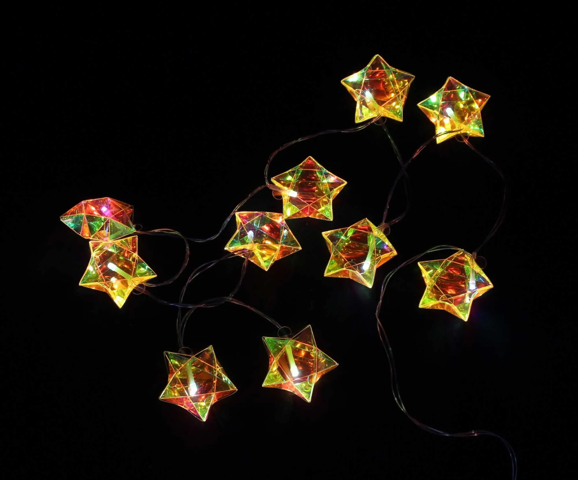 LED-Lichterkette "Rainbow-Stars"  im Frank Flechtwaren Online Shop für LED-Lichterketten kaufen