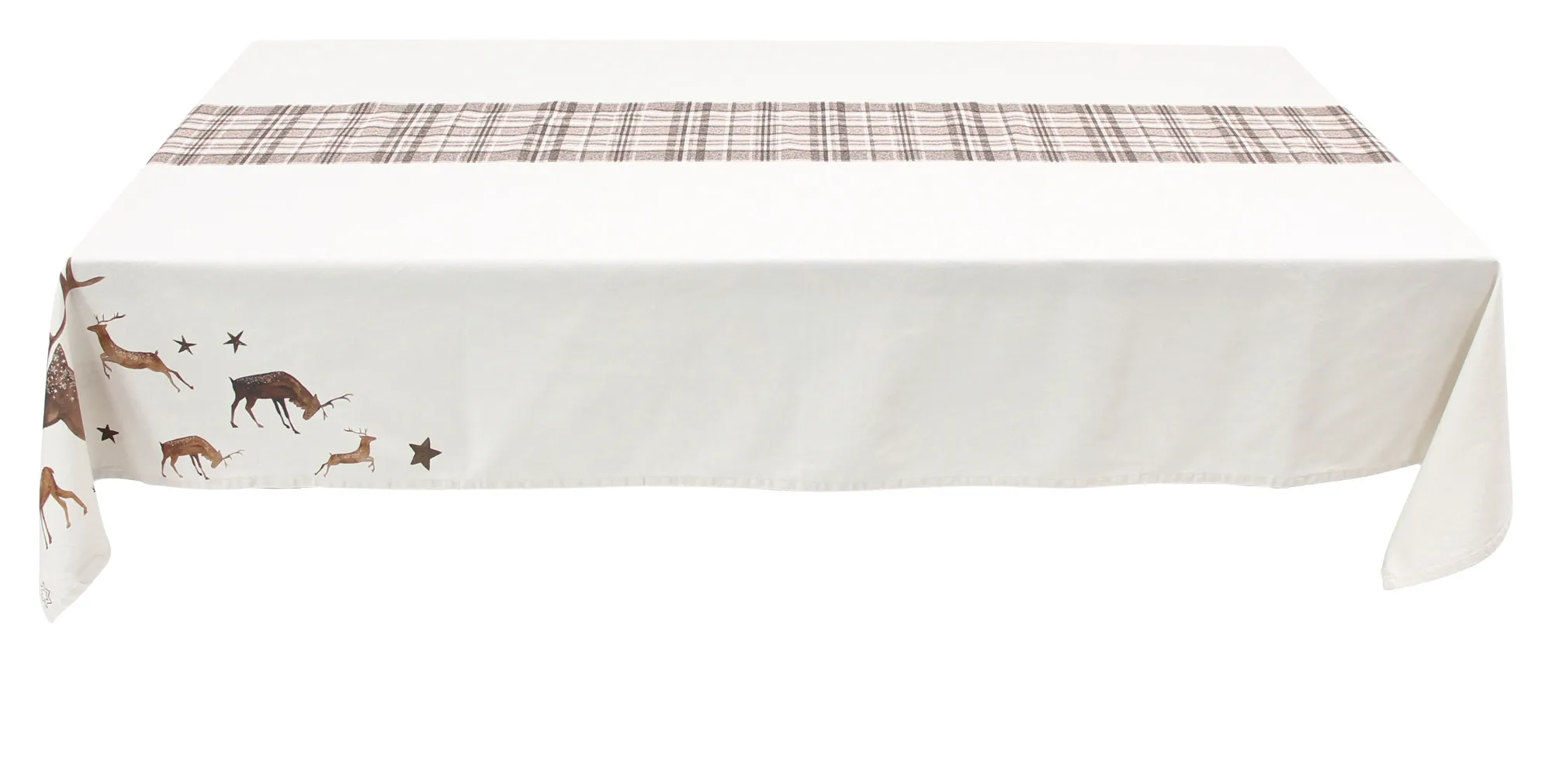 Tafeldecke "Sternen-Hirsch"  im Frank Flechtwaren Online Shop für Trendmotiv Hirsch kaufen