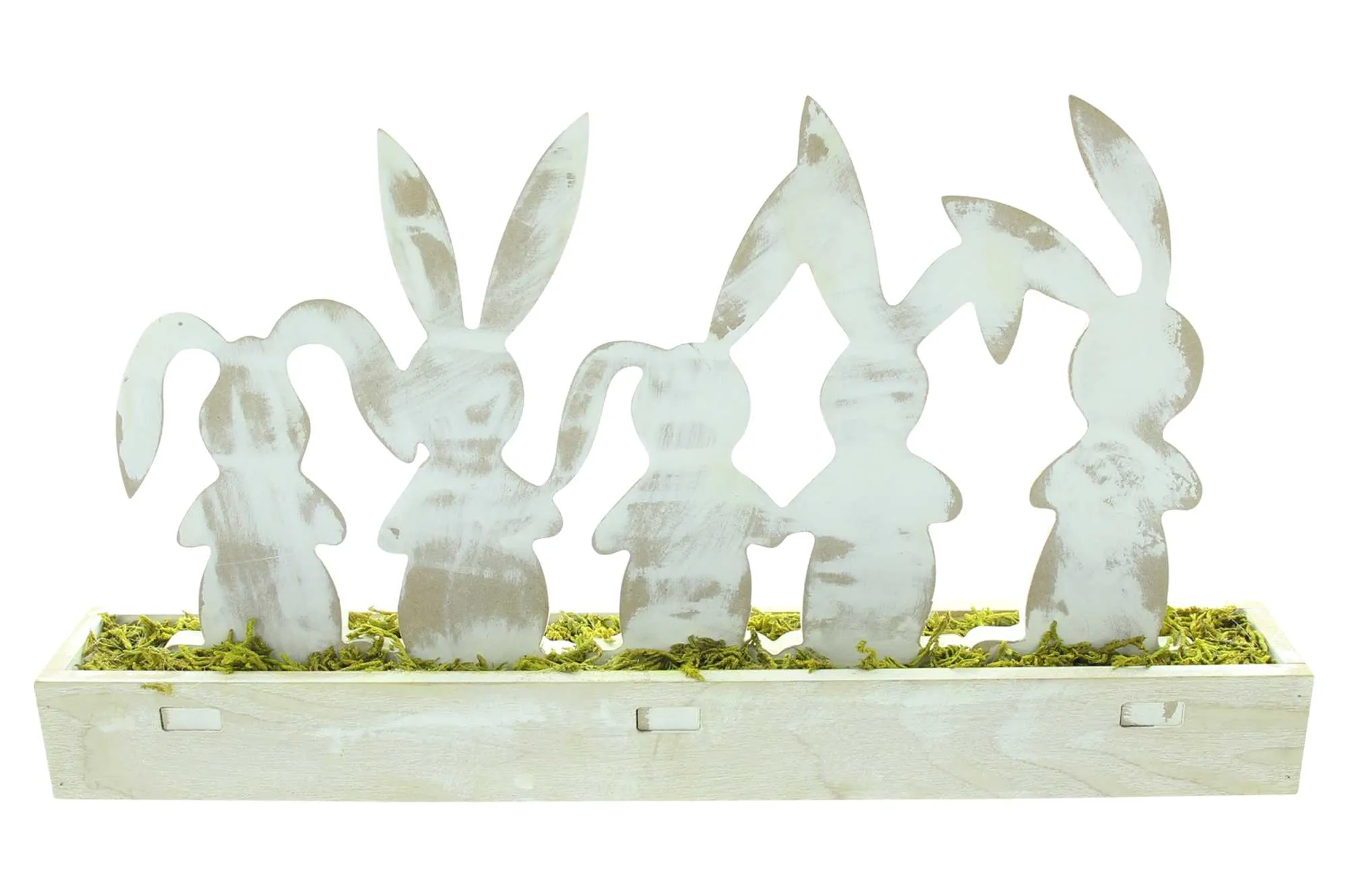 Holzdeko "Häschenbande"  im Frank Flechtwaren Online Shop für Hasen &amp; Co kaufen