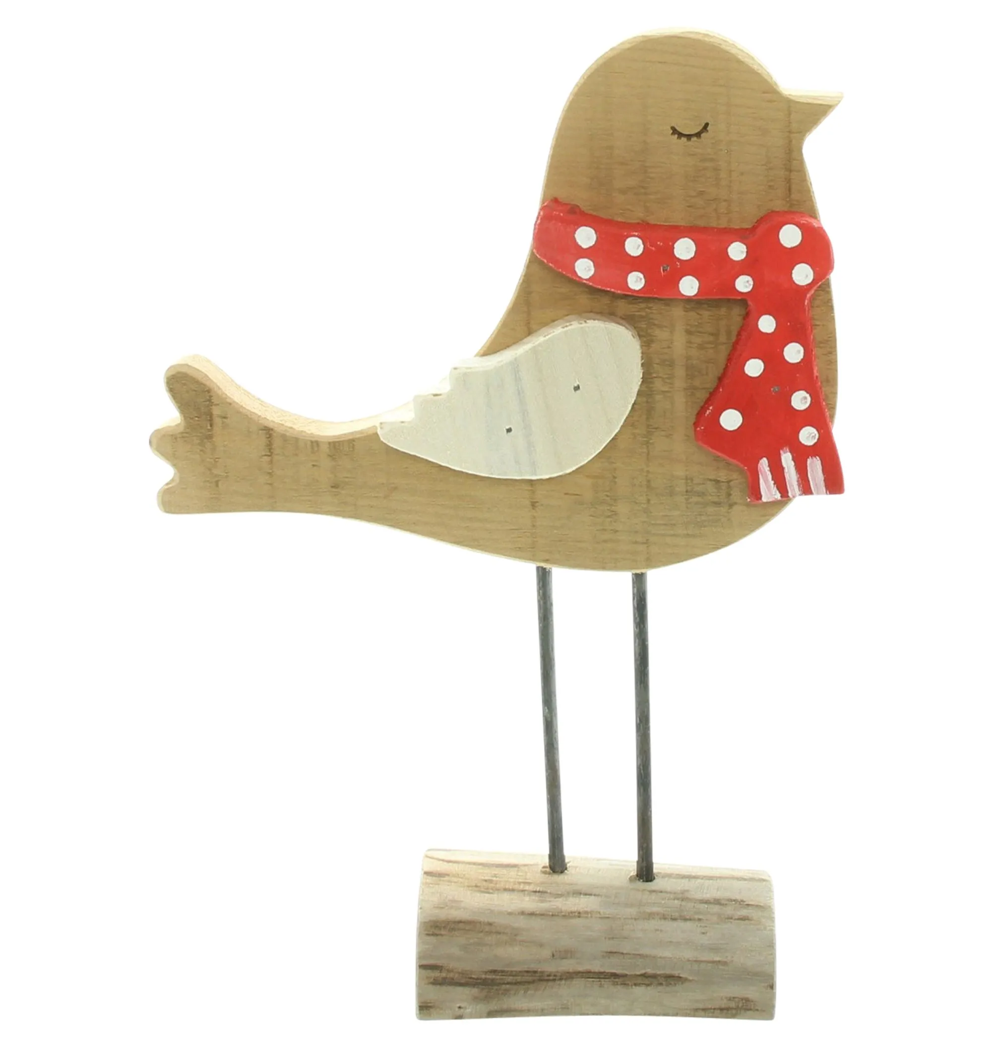 Figur "Wintervogel"  im Frank Flechtwaren Online Shop für Weihnachtliche Dekofiguren kaufen