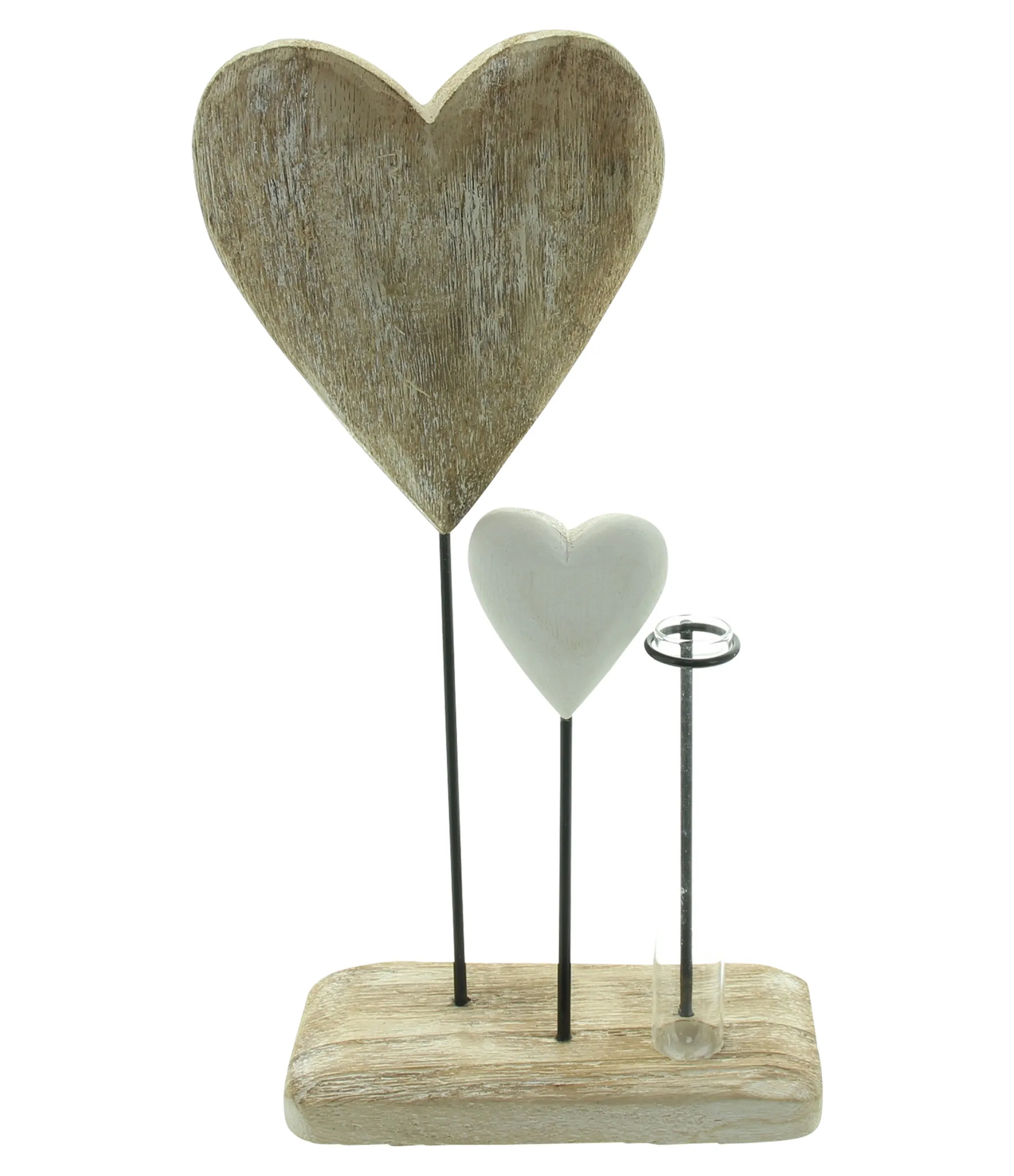 Board "Herzchen mit Vase"  im Frank Flechtwaren Online Shop für Herzflattern kaufen