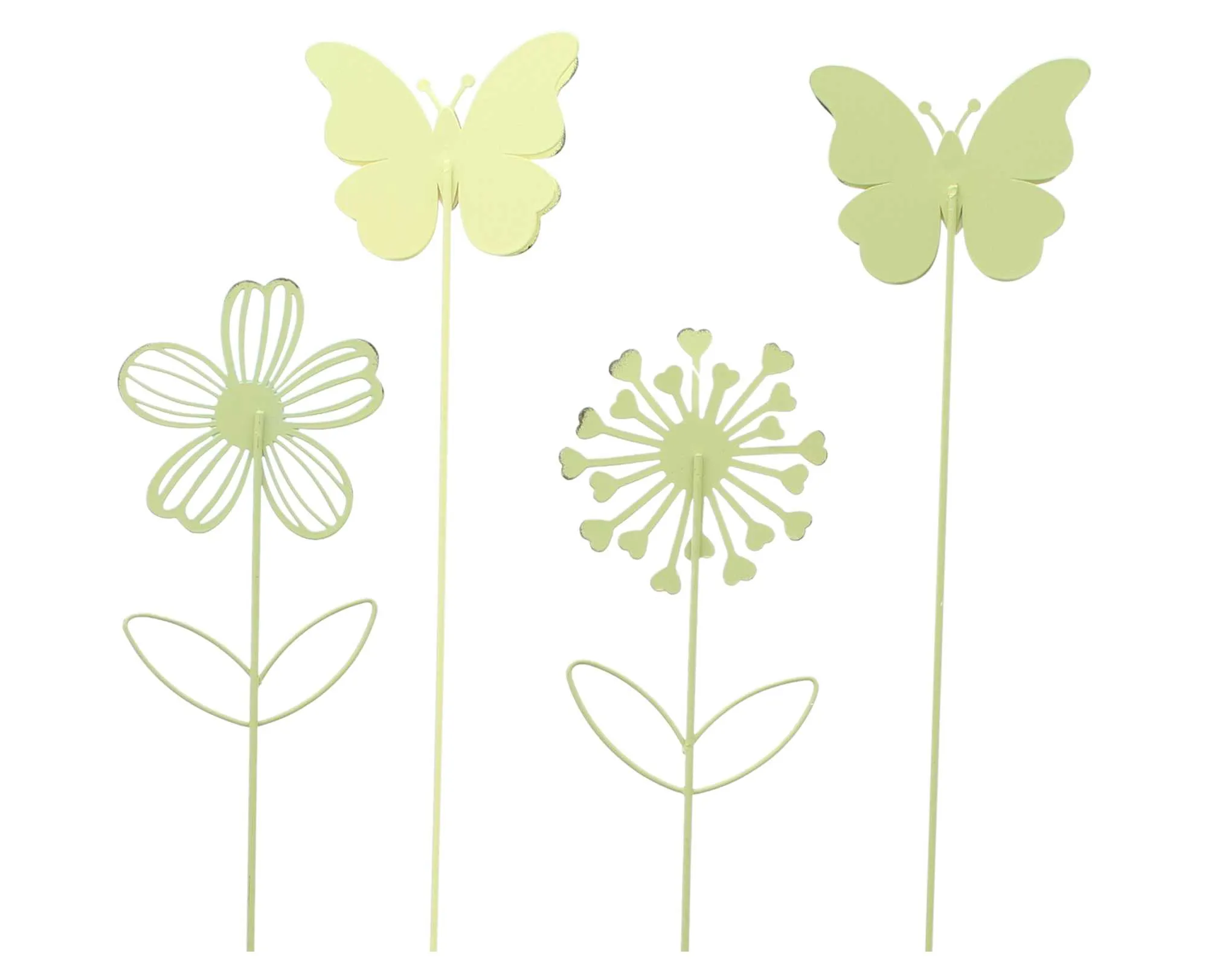 Stecker "Blume &amp; Schmetterling", 4er Set  im Frank Flechtwaren Online Shop für Streuer &amp; Stecker kaufen