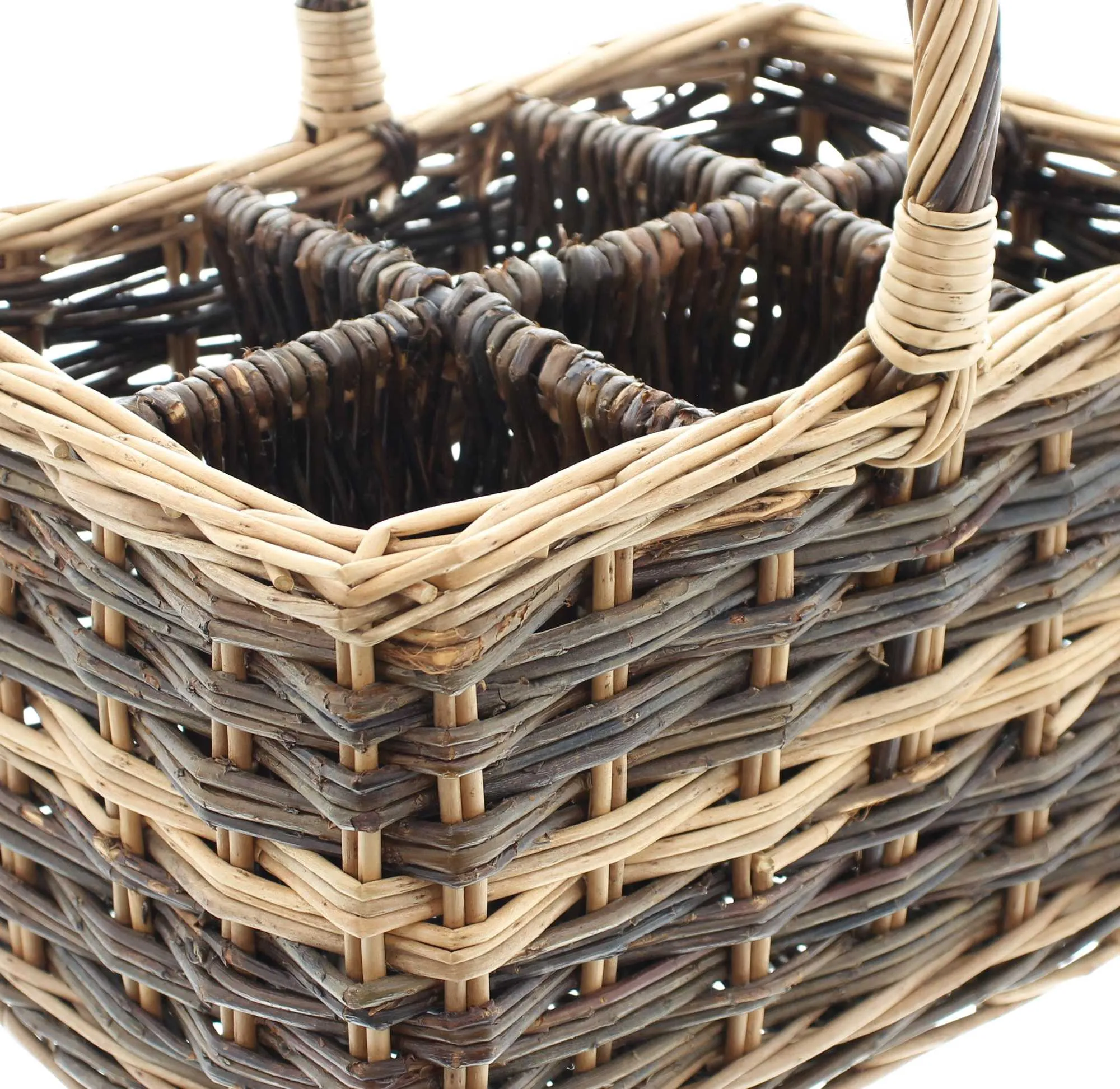 Flaschenkorb "Natur", für 6 Flaschen  im Frank Flechtwaren Online Shop für Küche kaufen