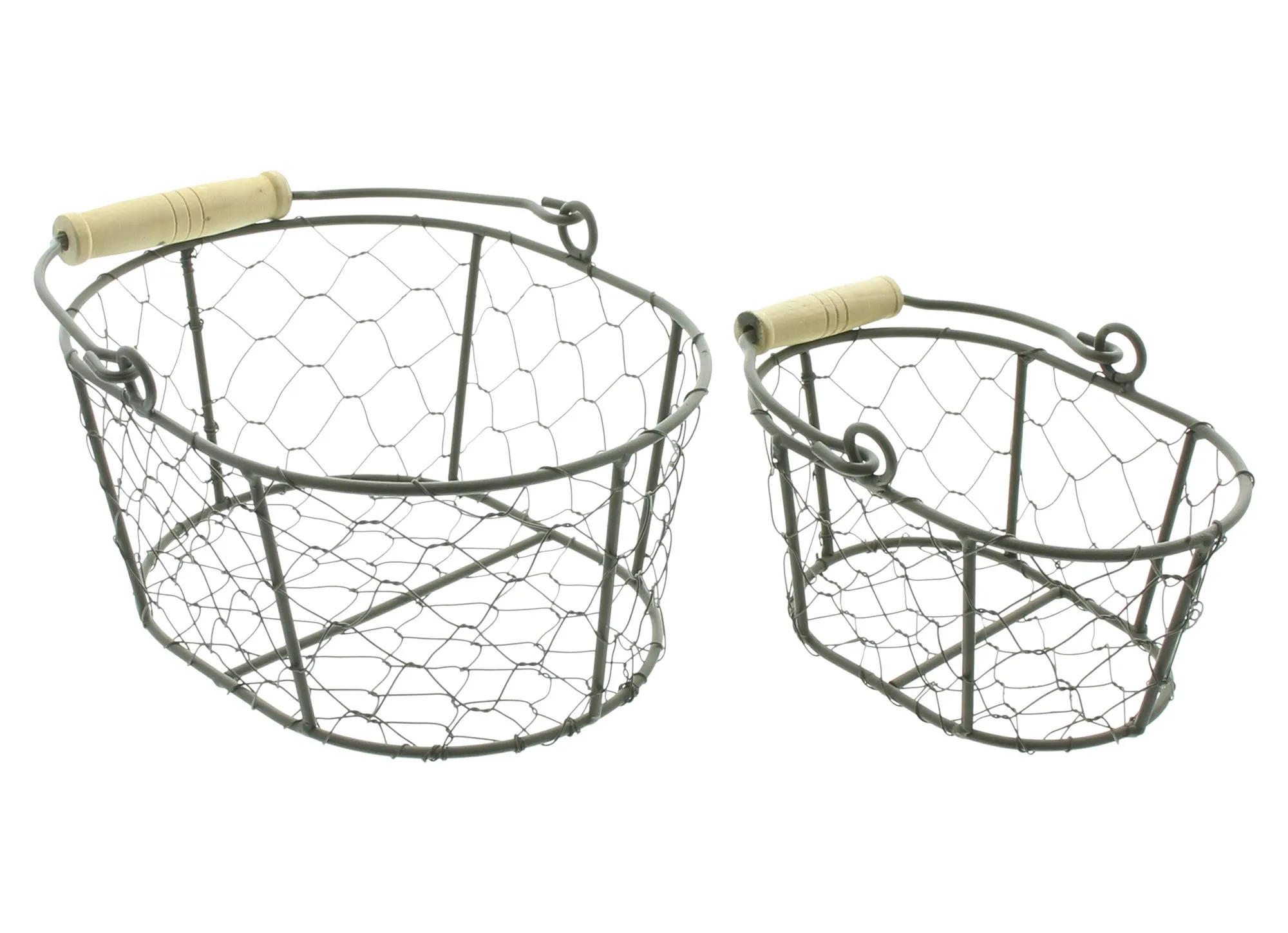 Drahtkörbchen "Petit", 2er Set  im Frank Flechtwaren Online Shop für Bunter Ostergarten kaufen