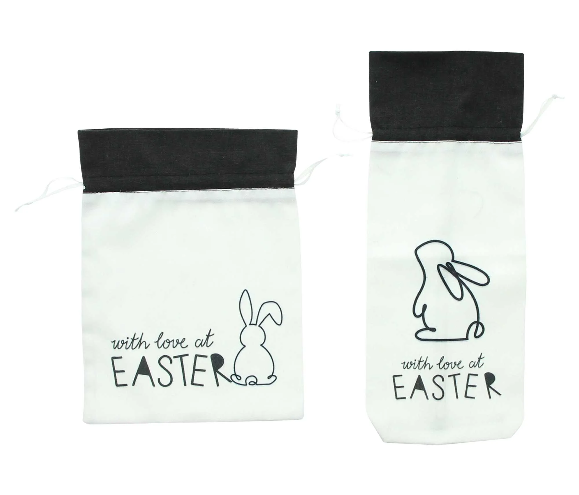 Geschenkbeutel "Lovely Easter", 2er Set  im Frank Flechtwaren Online Shop für Black &amp; White kaufen