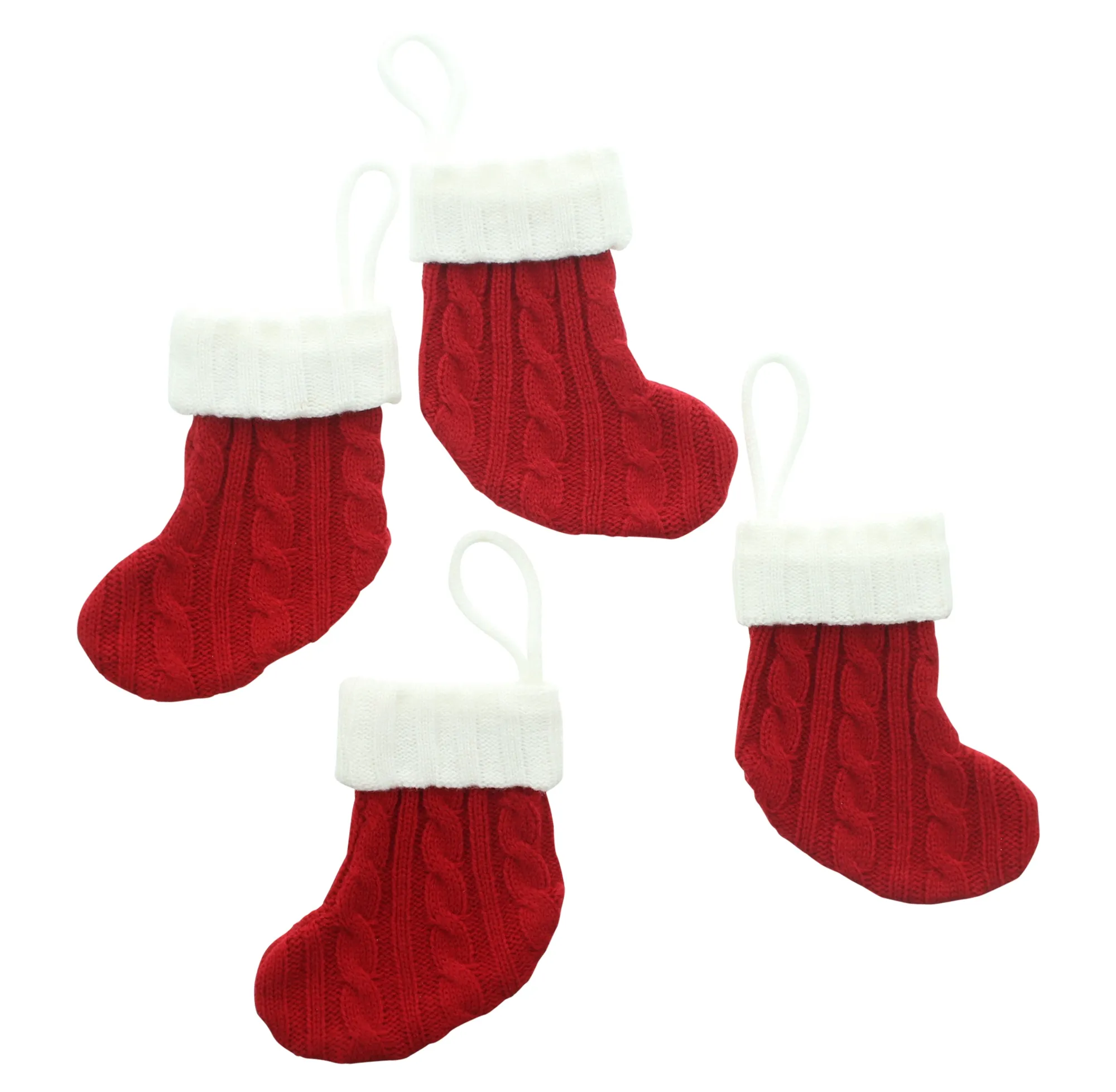 Bestecksöckchen "Santa", 4er Set  im Frank Flechtwaren Online Shop für Geschenktaschen &amp; -säckchen kaufen