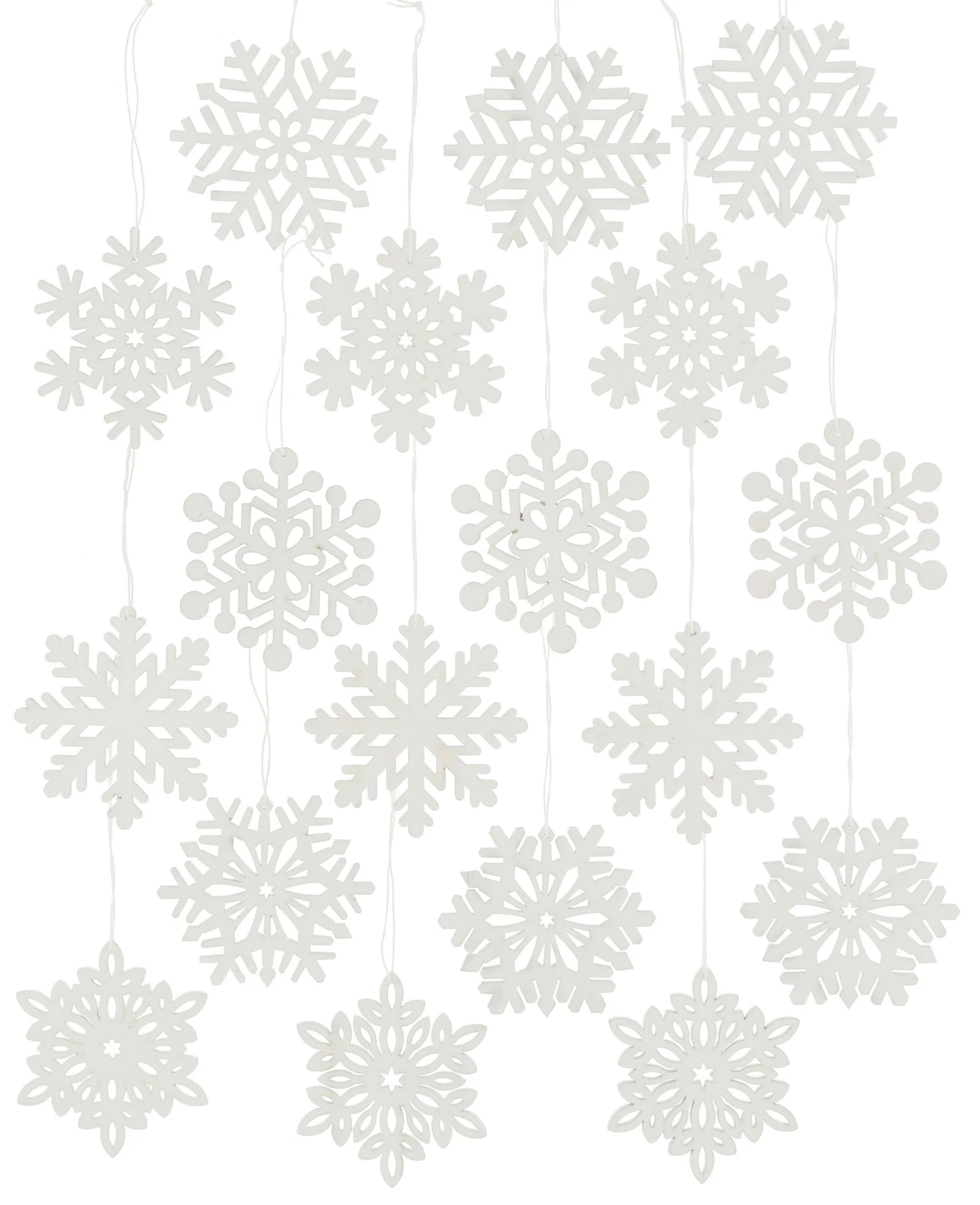 Hänger "Schneeflocke", 18er Set  im Frank Flechtwaren Online Shop für Dekohänger  kaufen