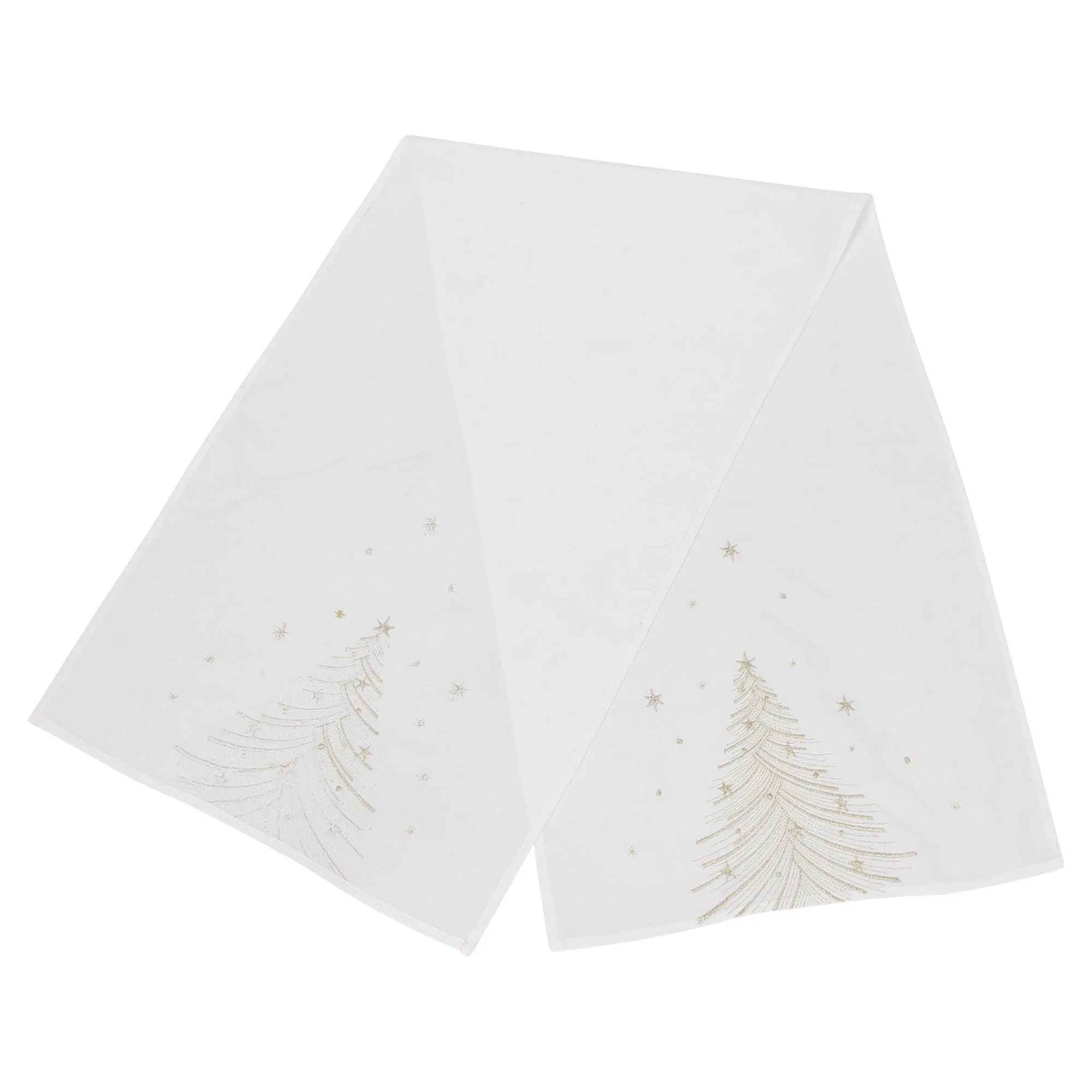 Tischläufer "Golden Christmas"  im Frank Flechtwaren Online Shop für Gold &amp; Schwarz kaufen