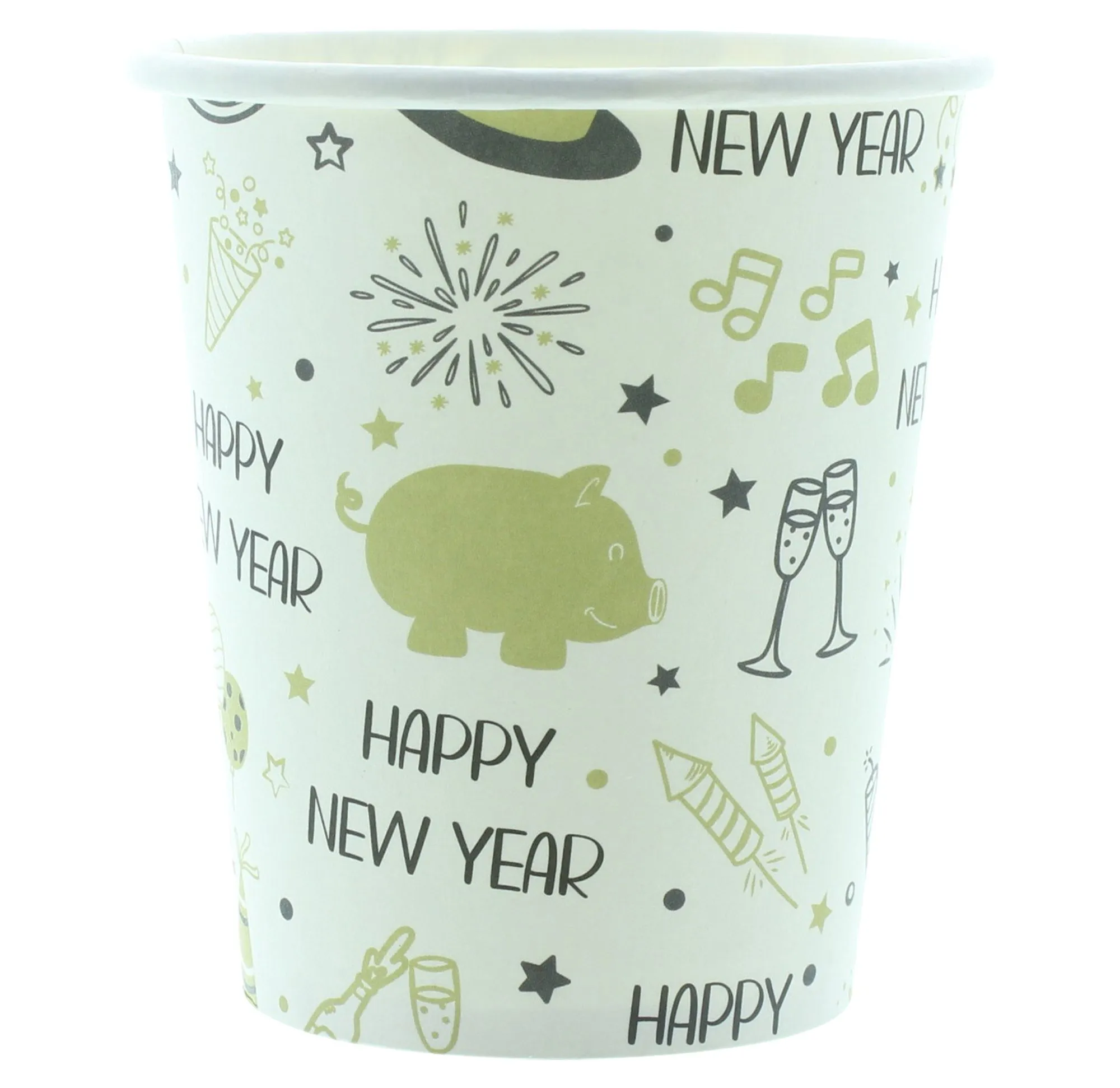 Pappbecher "Silvester", 16er Set  im Frank Flechtwaren Online Shop für Sale-Deko kaufen