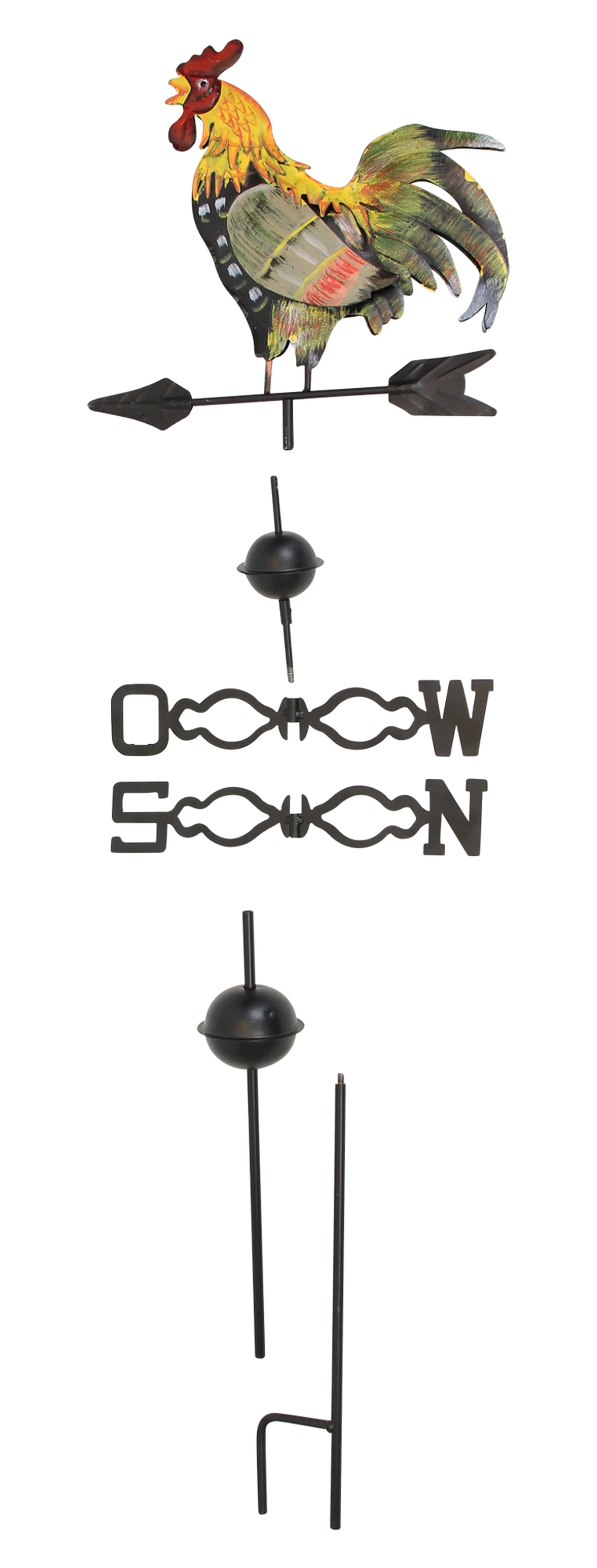 Hahn auf Windrad  im Frank Flechtwaren Online Shop für Bunter Ostergarten kaufen