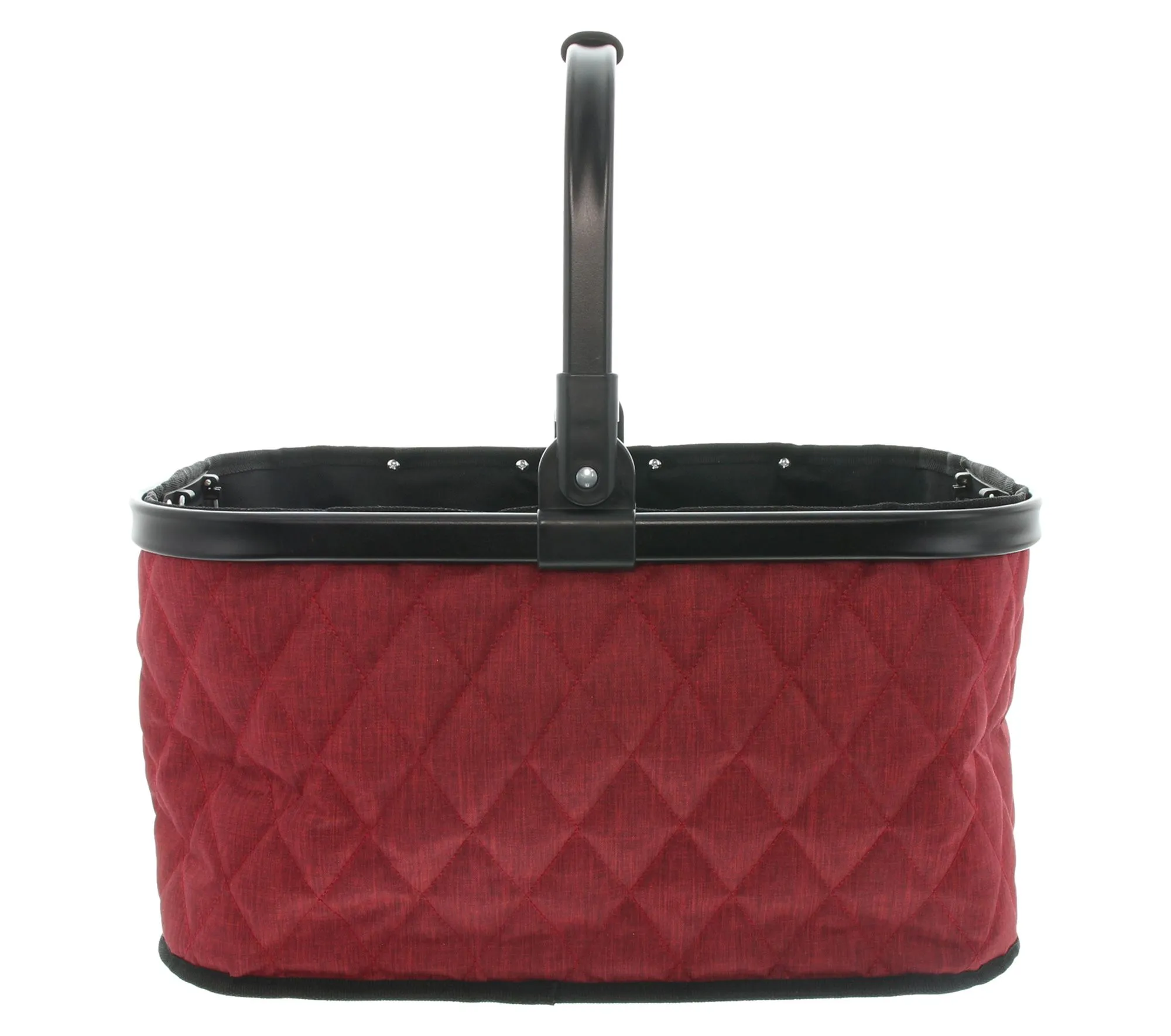 Einkaufskorb "Quilted Red"  im Frank Flechtwaren Online Shop für Küche kaufen
