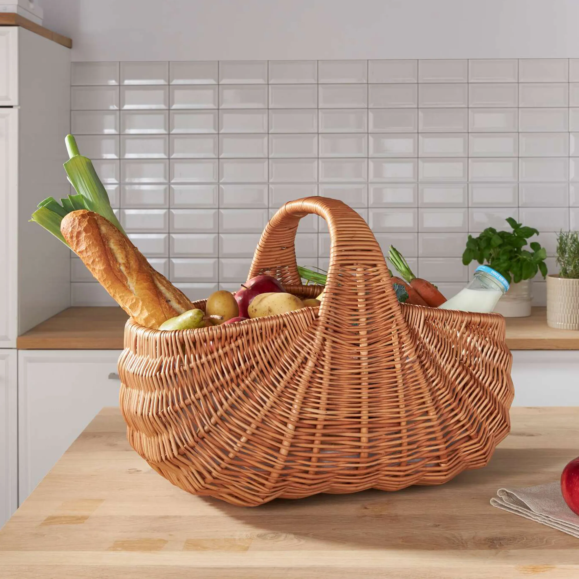 Einkaufskorb "Muschel"  im Frank Flechtwaren Online Shop kaufen