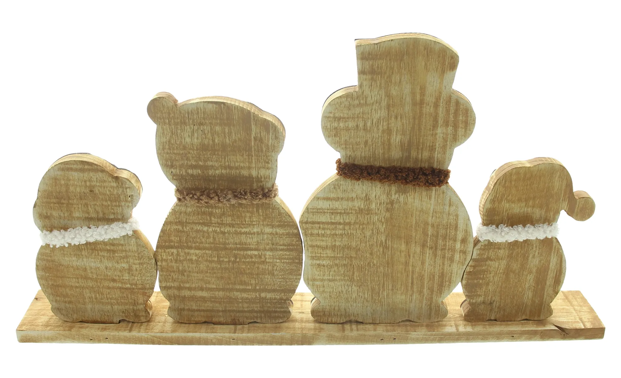 Winterdeko "Schneemannbande"  im Frank Flechtwaren Online Shop für Weihnachtliche Dekofiguren kaufen