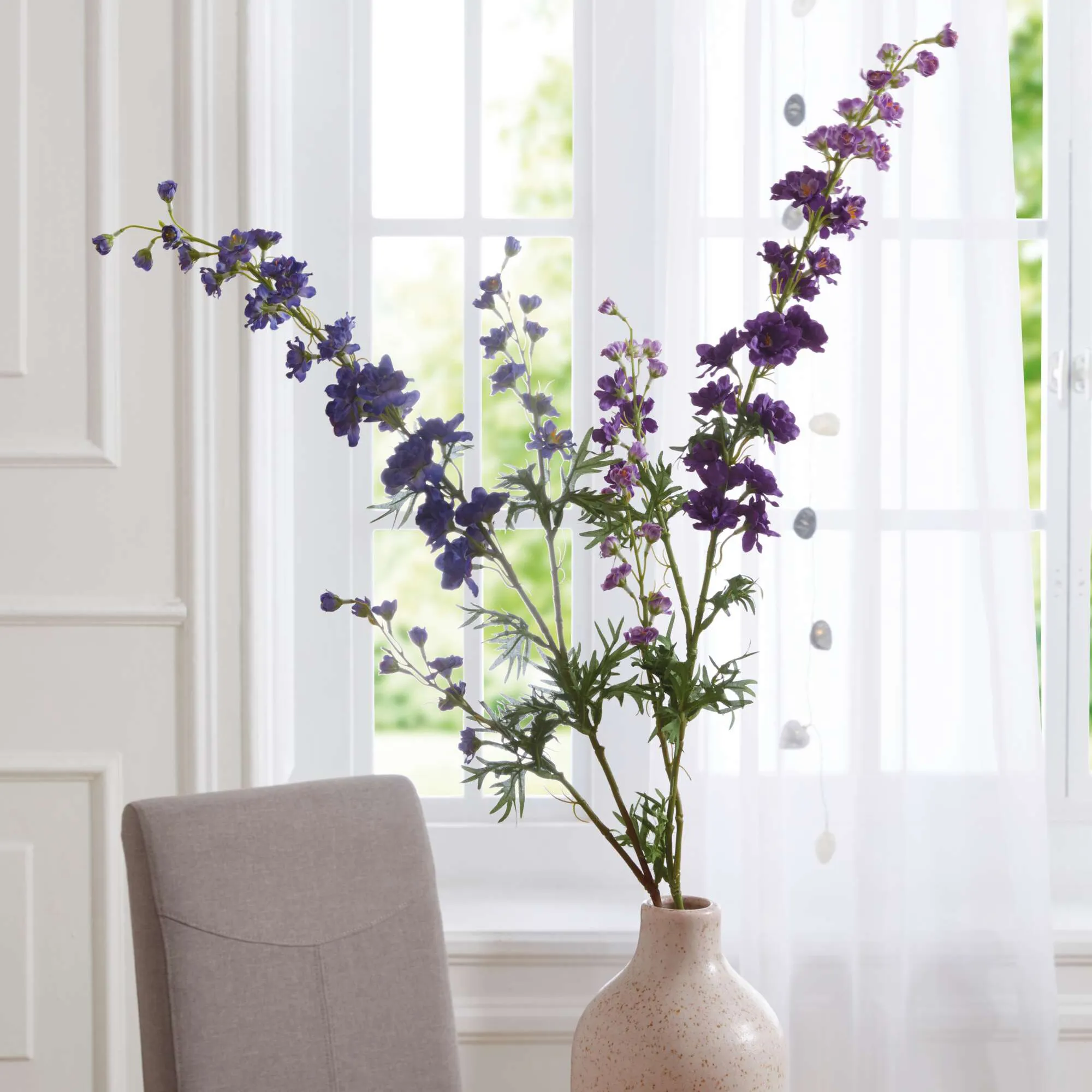 Blume "Rittersporn", 2er Set  im Frank Flechtwaren Online Shop für Kunstpflanzen kaufen
