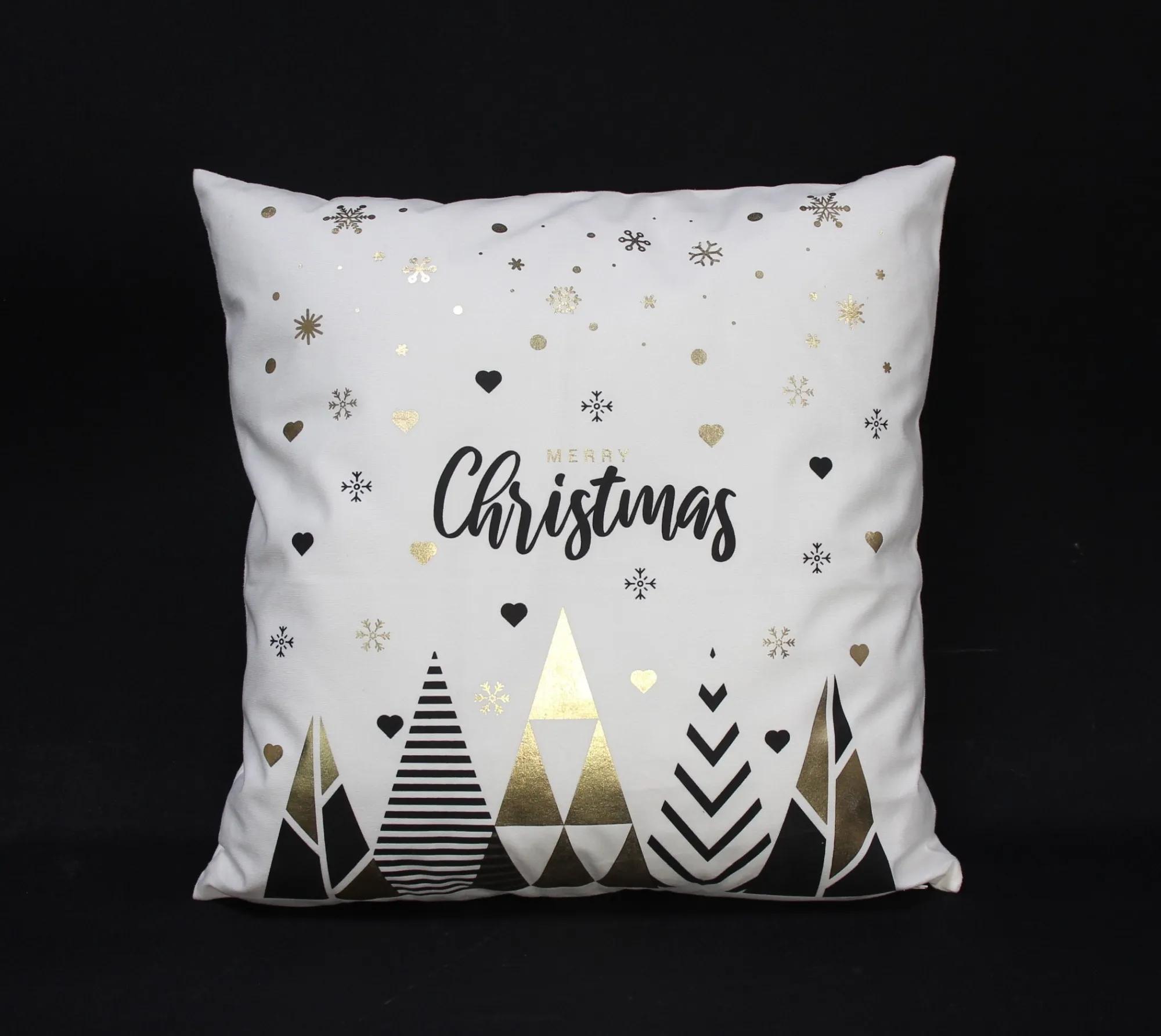 Kissenhülle "Black'n'Gold"  im Frank Flechtwaren Online Shop für Weihnachtliche Kissen &amp; Kissenhüllen kaufen