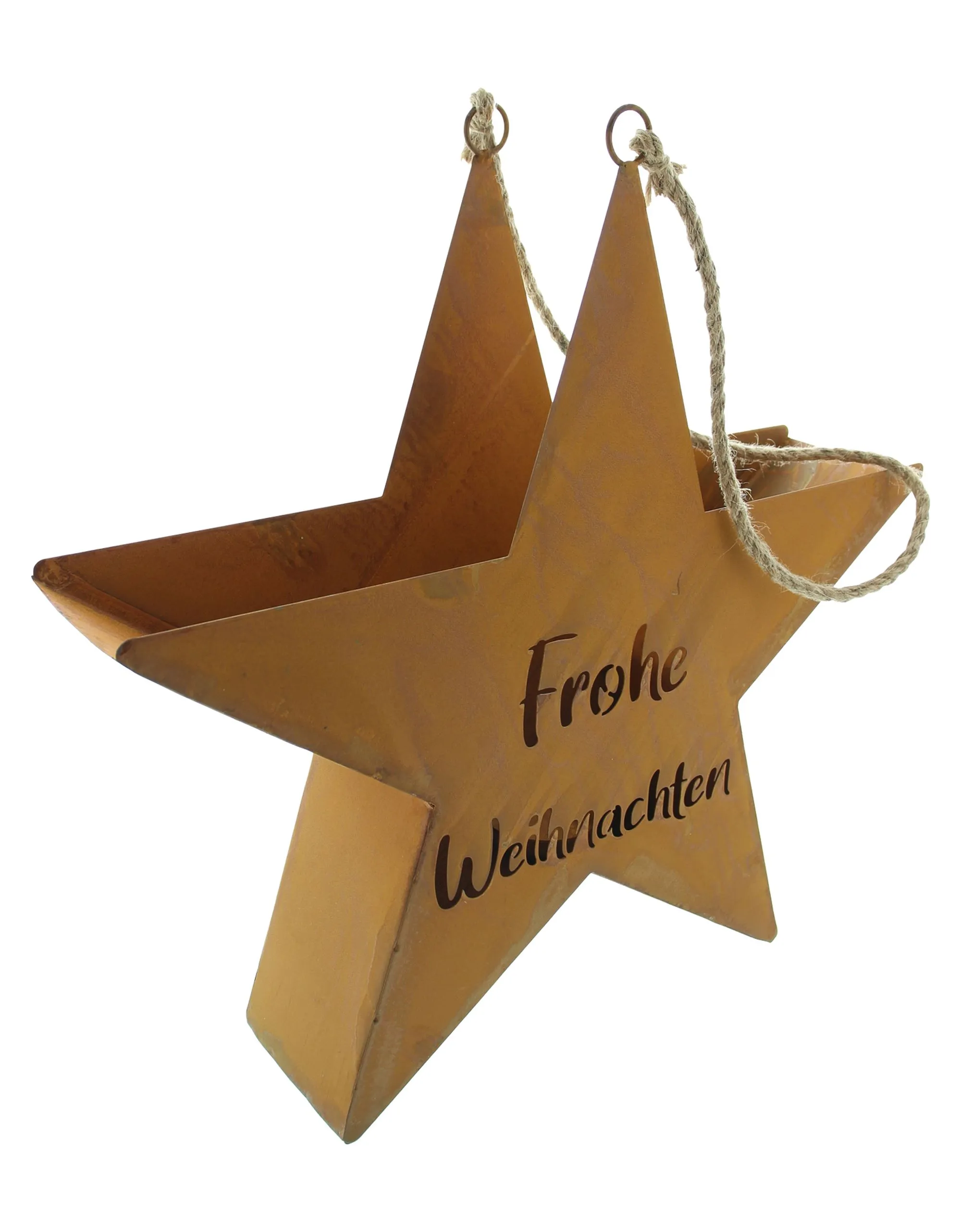 Stern "Frohe Weihnachten", groß  im Frank Flechtwaren Online Shop für Sterne kaufen