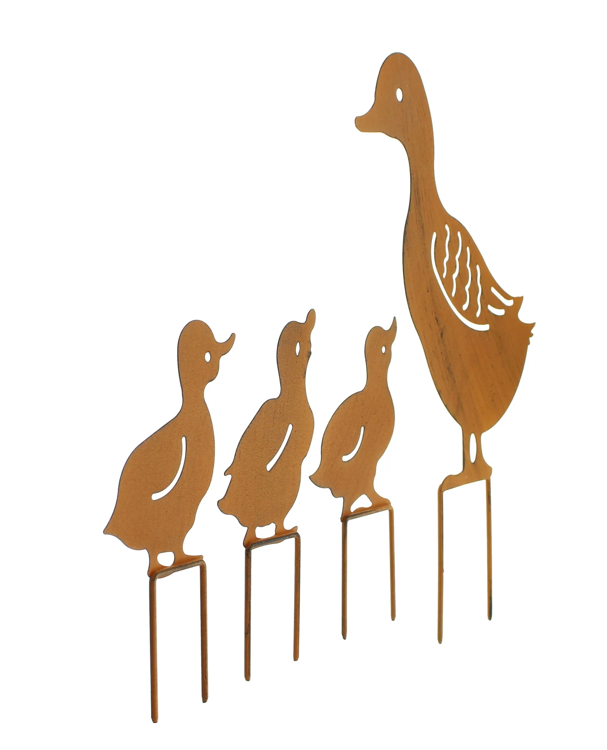 Gartenstecker "Entenfamilie", 4er Set  im Frank Flechtwaren Online Shop für Bunter Ostergarten kaufen