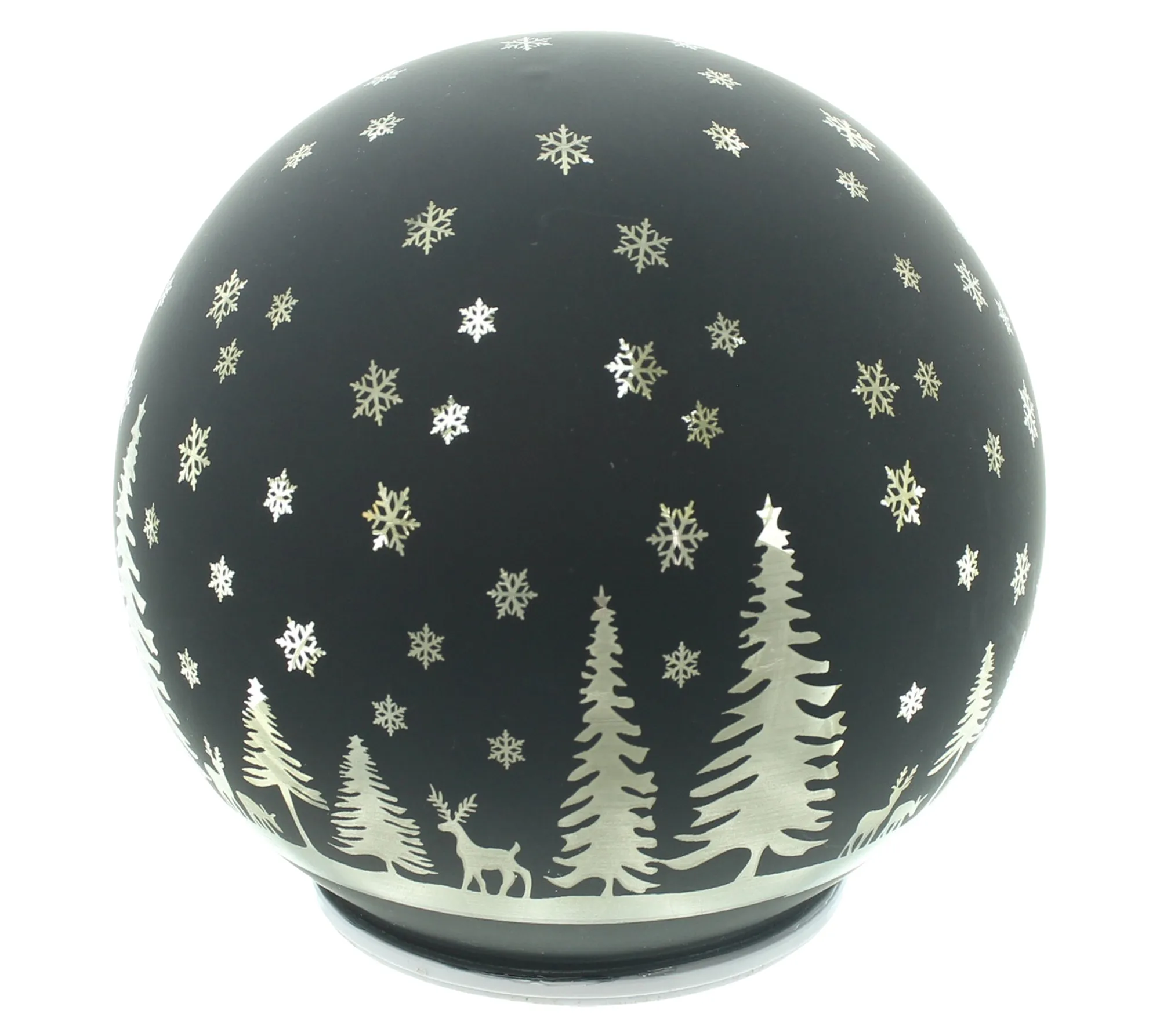 LED-Kugel "Winternacht"  im Frank Flechtwaren Online Shop für Weihnachtliche LED-Deko kaufen
