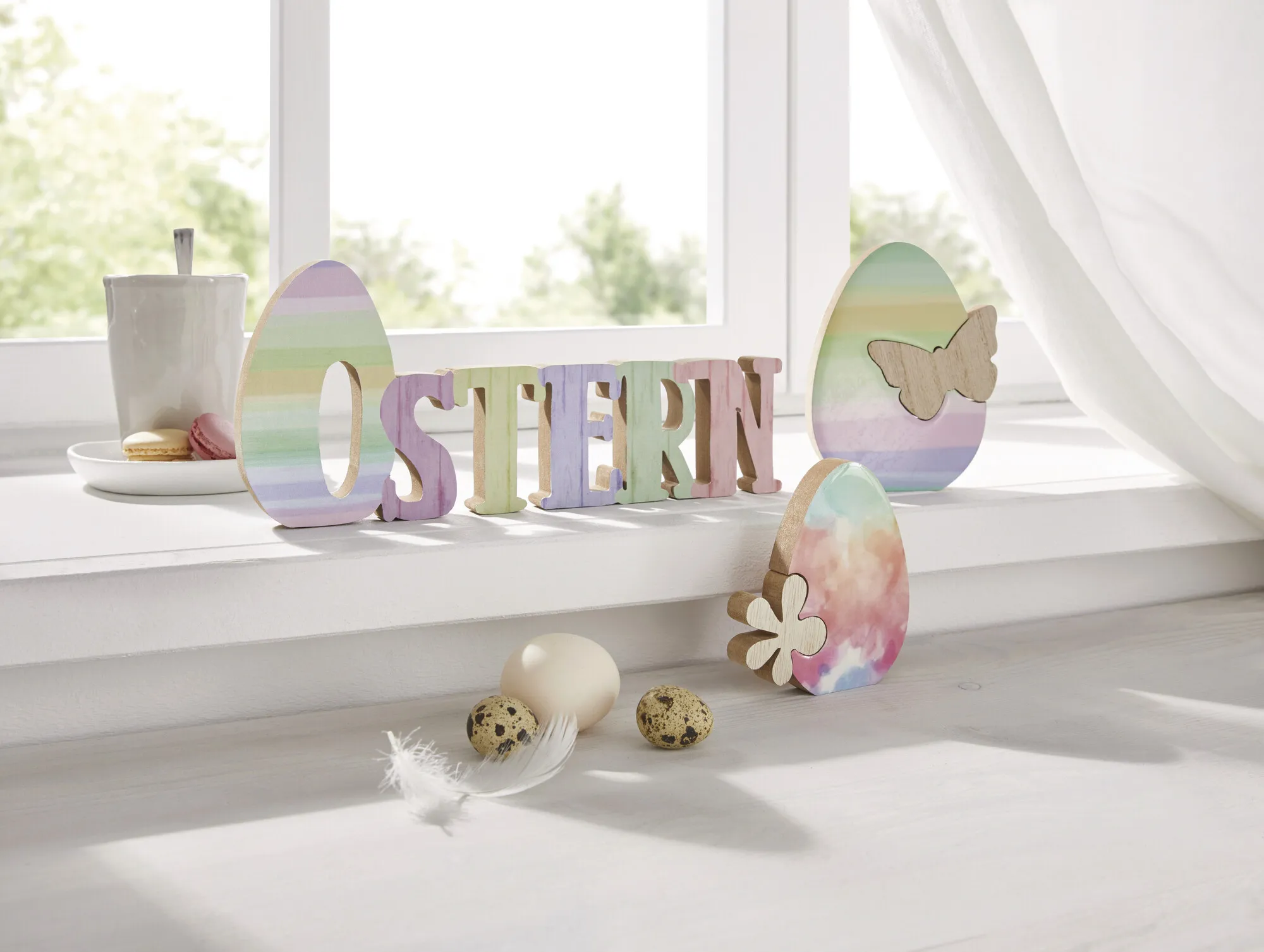 Ostern-Schriftzug "Pastell"  im Frank Flechtwaren Online Shop kaufen