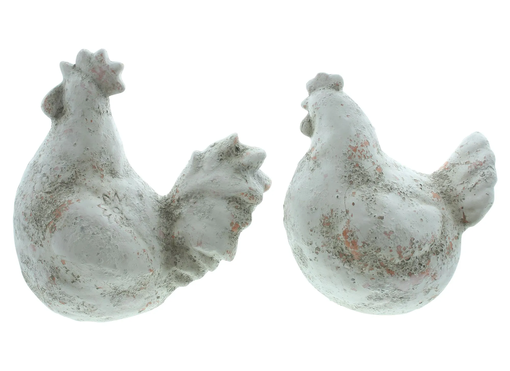 Figur "Huhn &amp; Hahn", 2er Set  im Frank Flechtwaren Online Shop für Dekofiguren kaufen